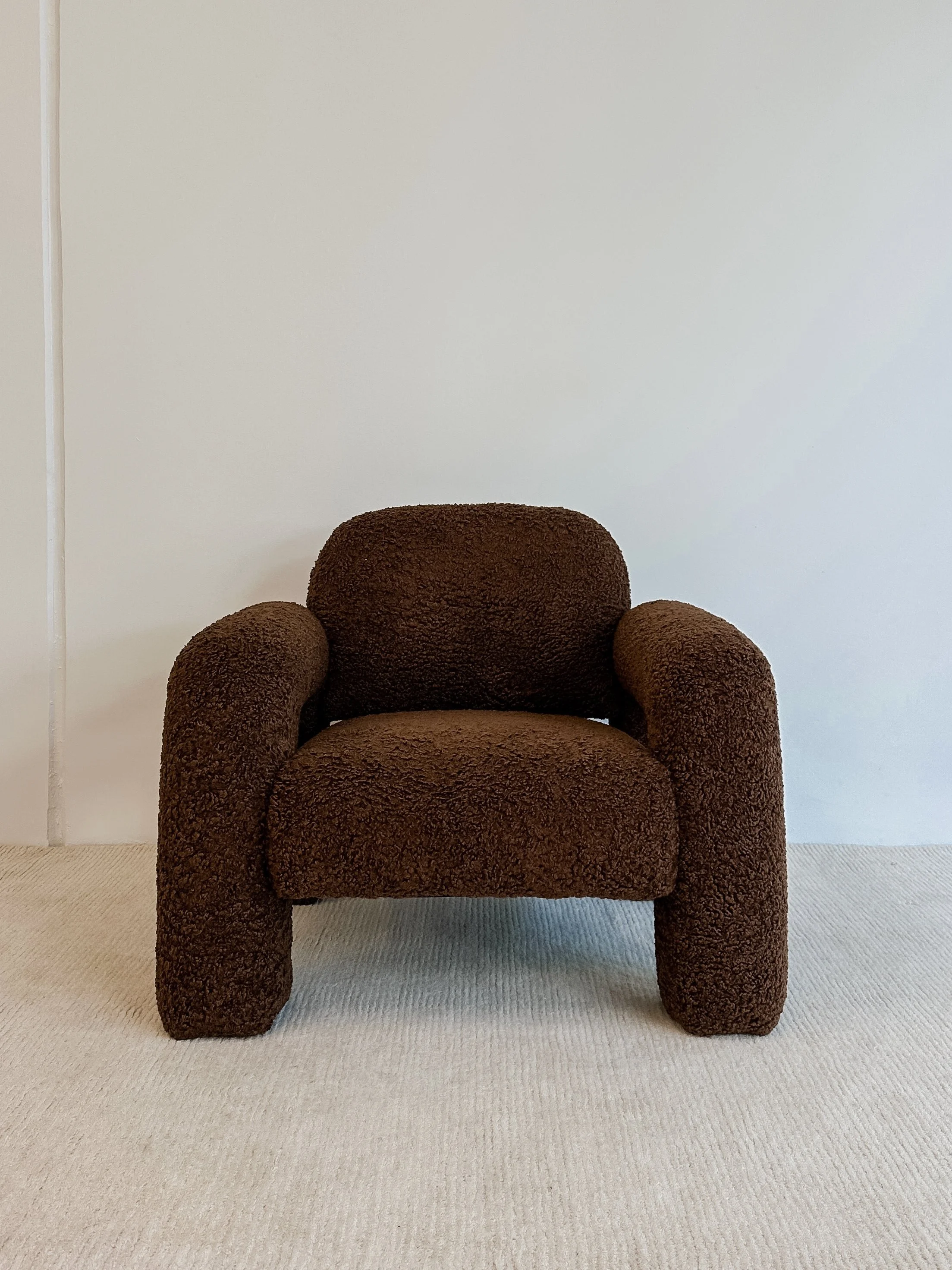 Brown teddy chair 