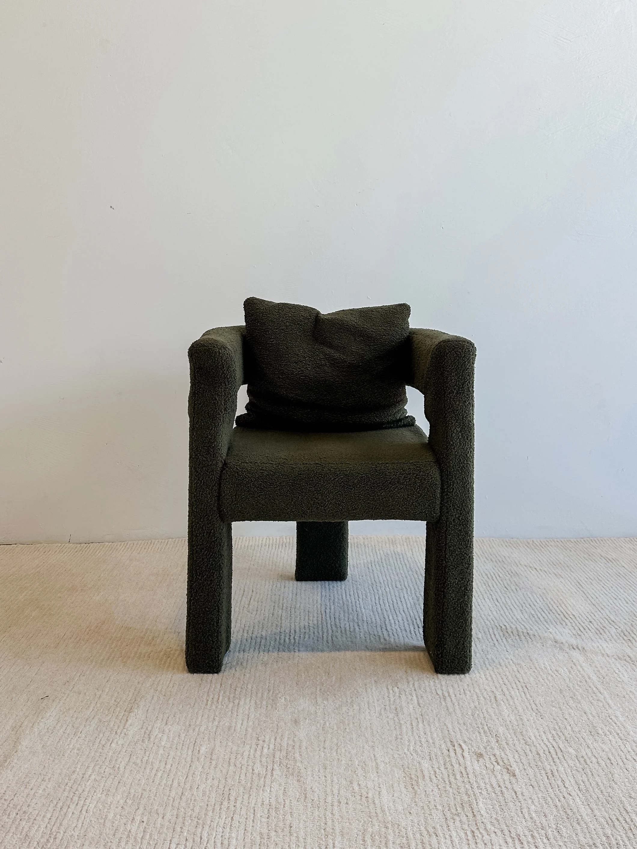 Khaki Boucle chair