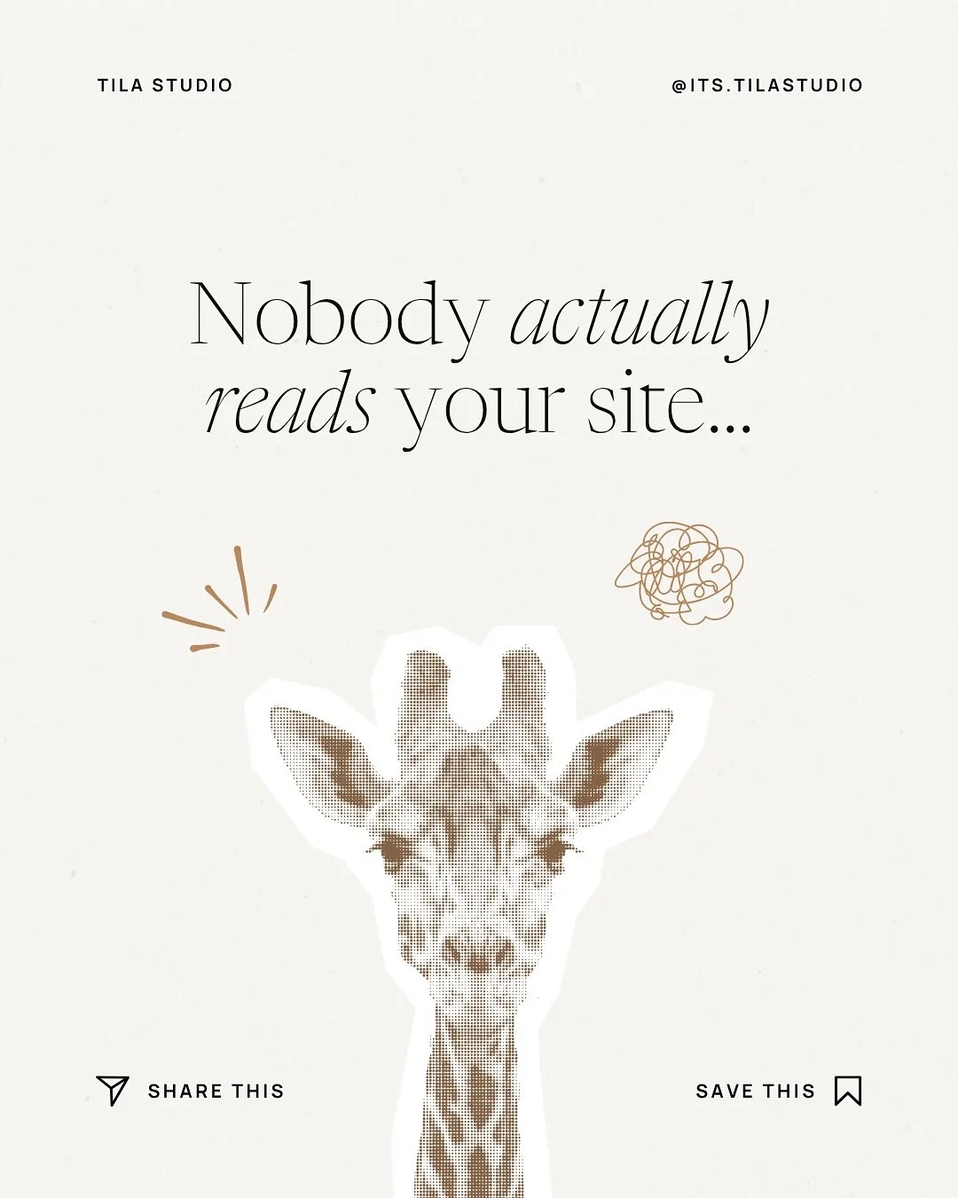 A lot of times, we want to put *everything* on our site. Every detail. Every story. Every little piece of information that shows how much we care and how much we can do.

And while that comes from a good place&hellip; it can actually create more nois