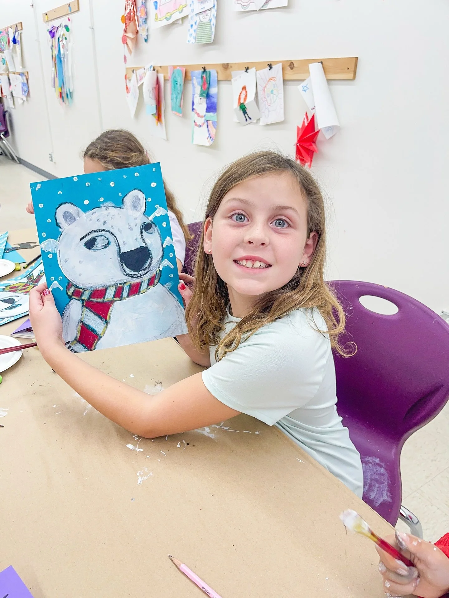 A few polar bear drawing &amp; painting action shots from class tonight 🩷🎨✨

Literally the best little art kids in Kansas City!!

Thanks for being so amazing with the Moxie Art Kids Ms. Staci!!!