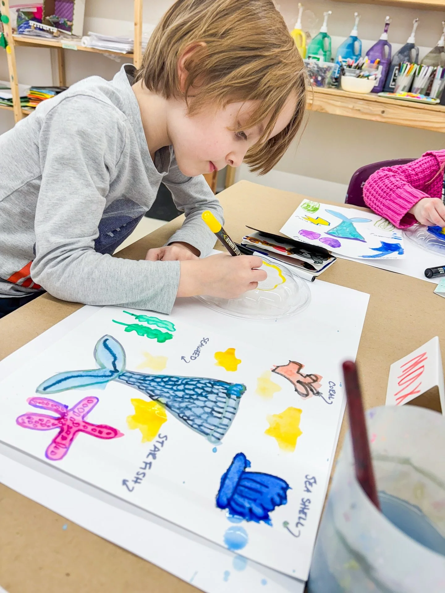 In another edition of Moxie Art Kids are the Best Kids, check out these adorable K-2nd artists!!

The perfect balance of focus and fun in this class makes every Thursday night so much FUN!!!

This week is the Moxie Art Shows week for our artists and 