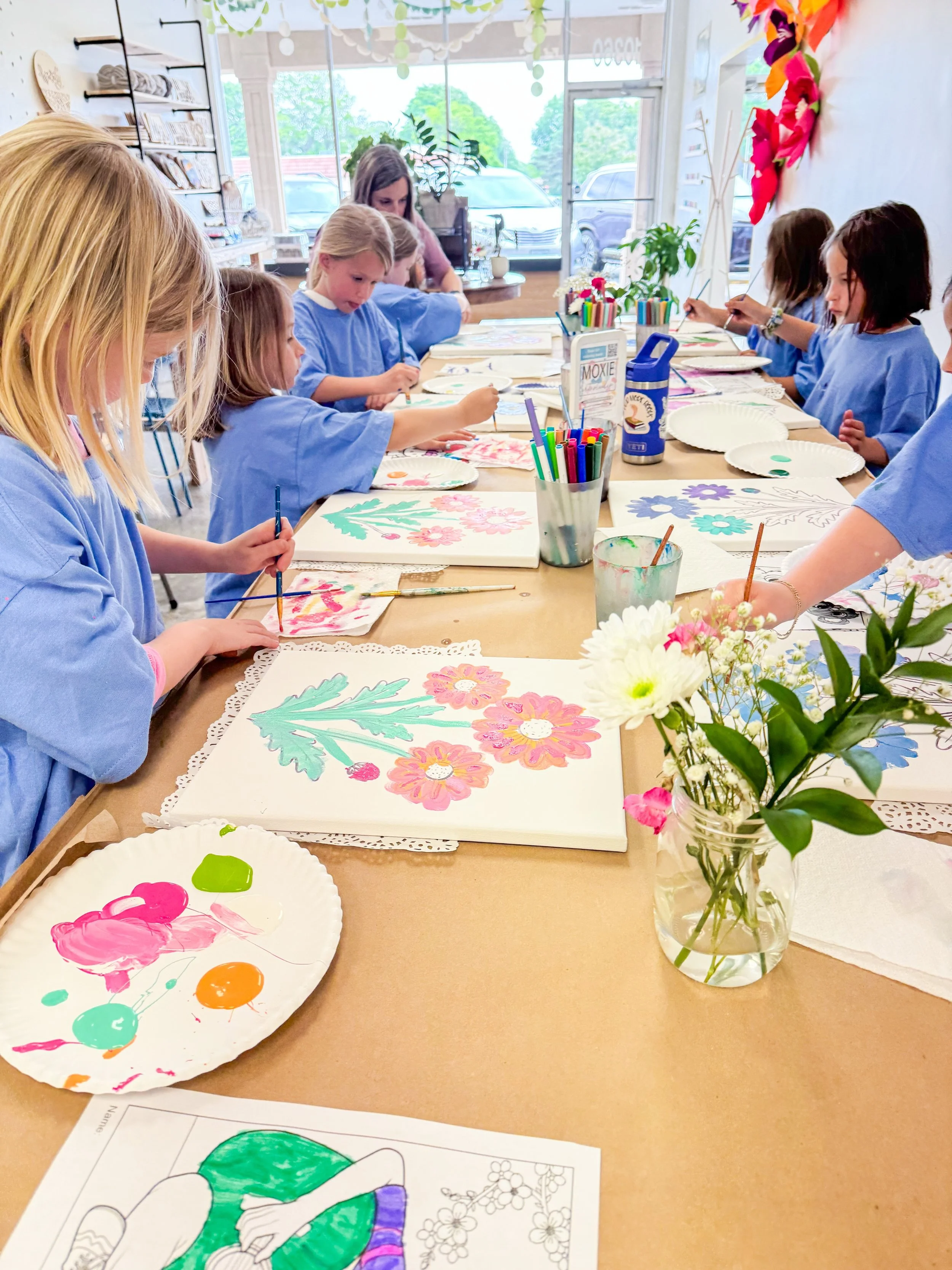 Can every day be a Moxie Girl Scout Day?!

Remember when we were kids hanging with our Girl Scout friends painting, braiding, camping, and singing?

These girls filled our weekend studio vibes with so much joy and creativity!! And what a treat to cel
