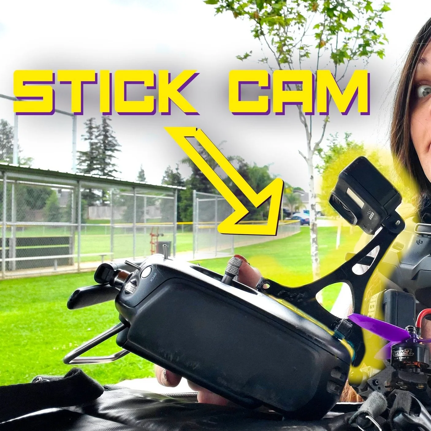 DJI Transmitter Stick Cam GoPro Mount