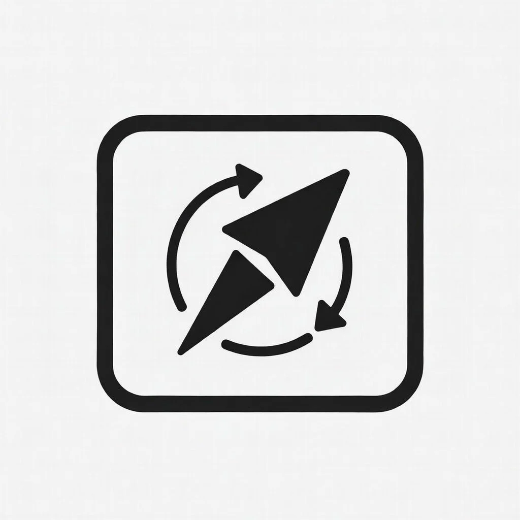 Icon indicating compass or navigation.