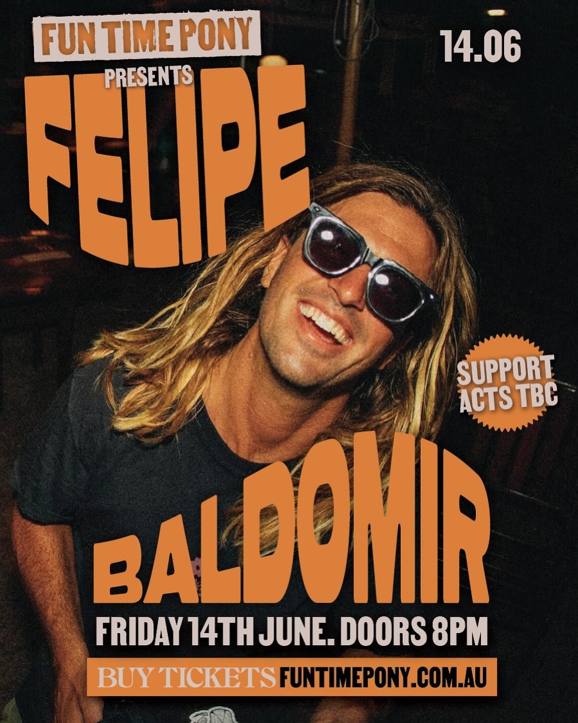 Stoked to have @felipebaldomir as our major June headliner on his first headline gig in CBR!! 🌊🏄&zwj;♂️🍻

Head to the bio for tickets!!