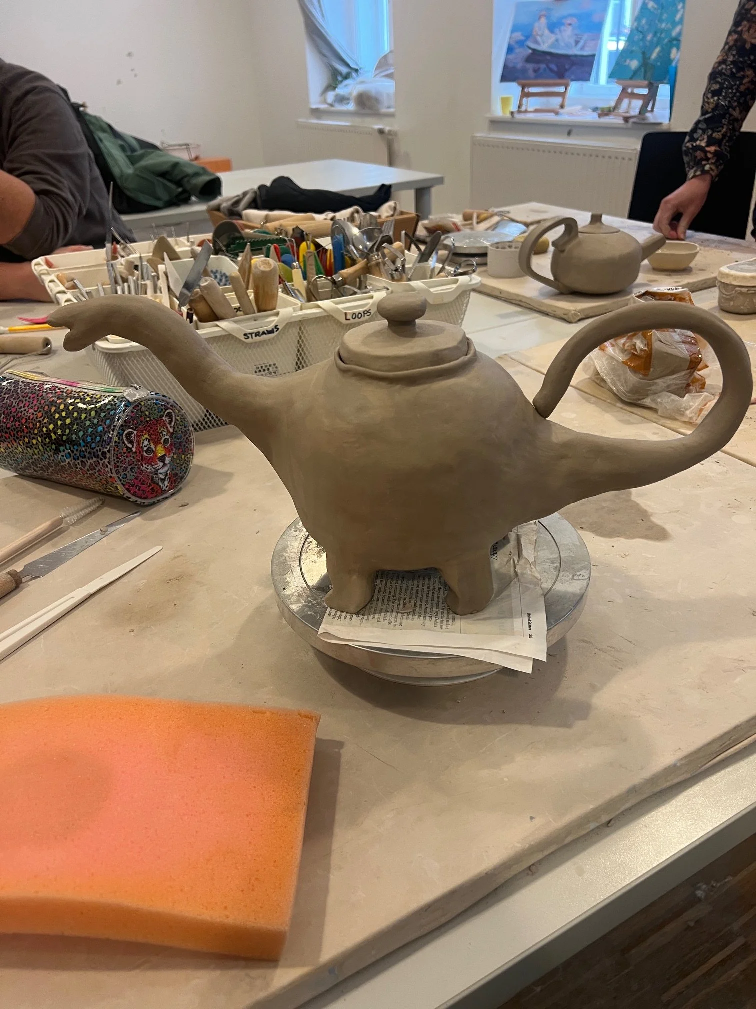 make a tea pot by hand