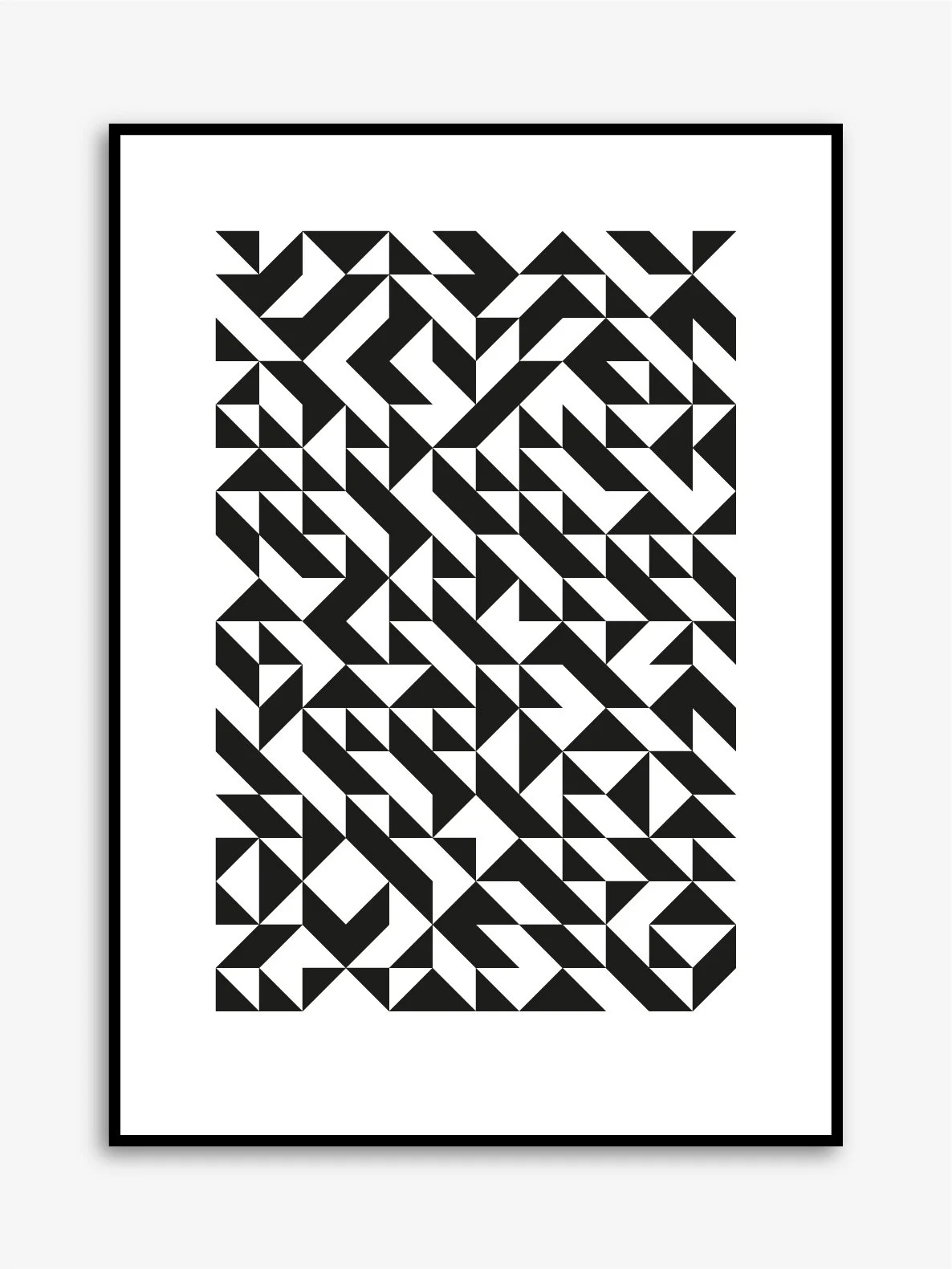 Photo of Meander White print