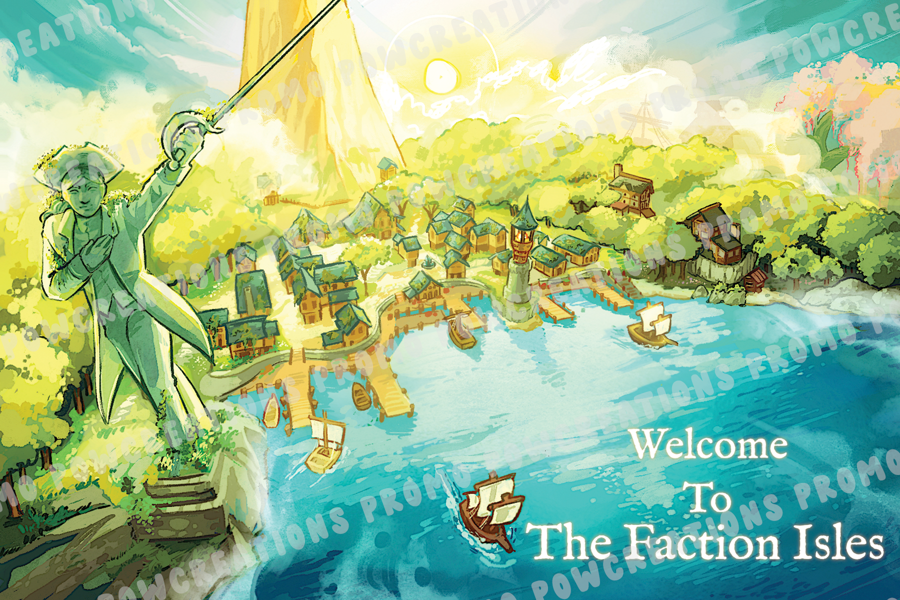 Pirates SMP - Faction Isles Postcard