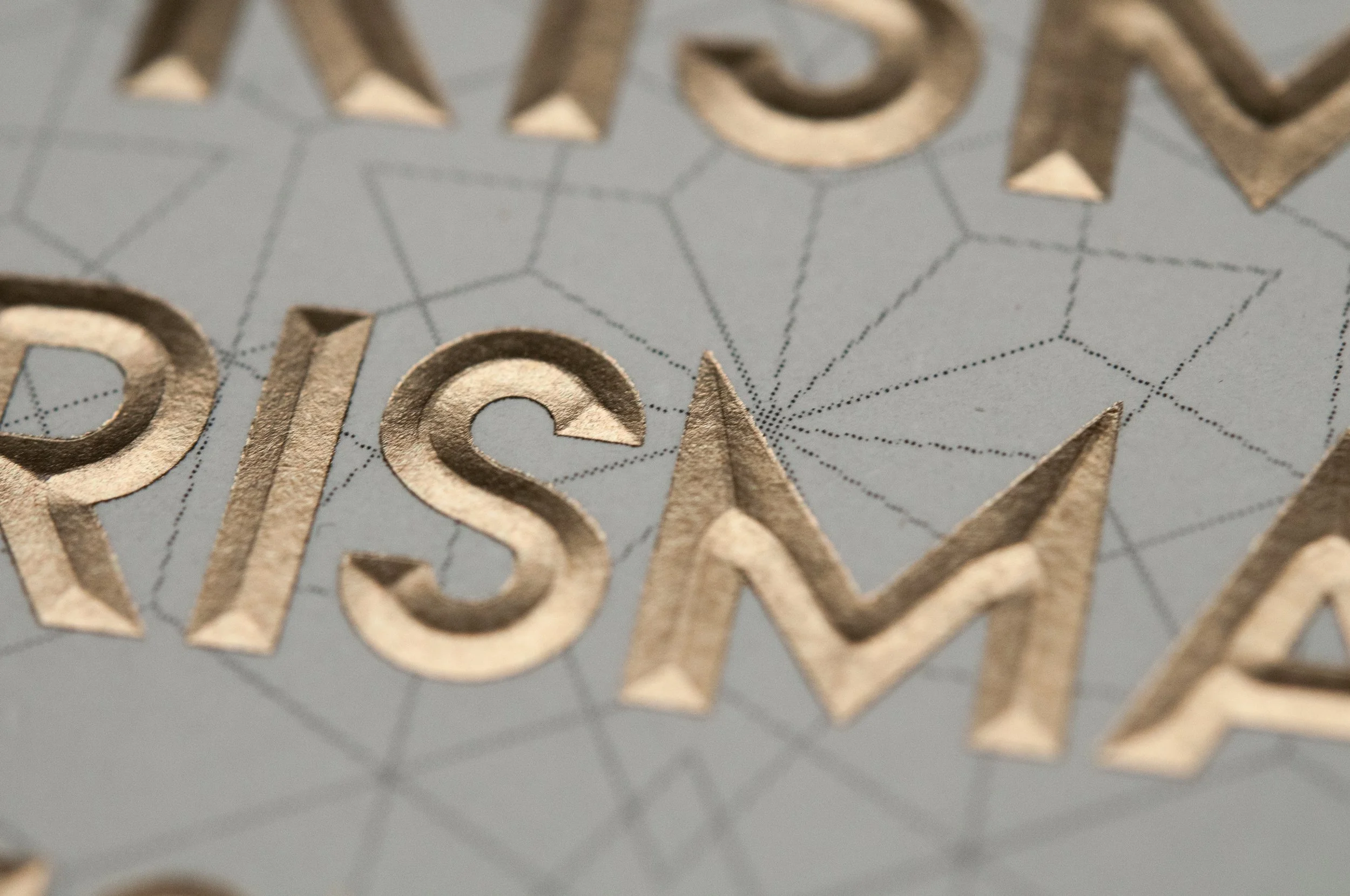 Detail Heißprägung mit Reliefschnitt