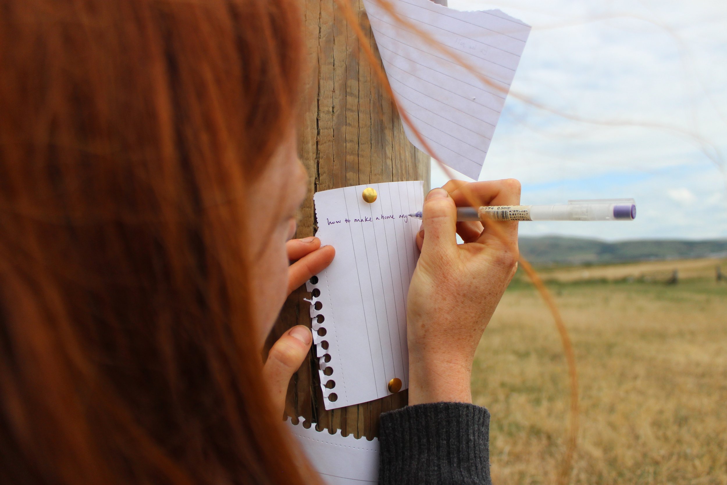 Playful creative workshops will take place outdoors & along the River Cole. Land in Curiosity © Chloe Lund