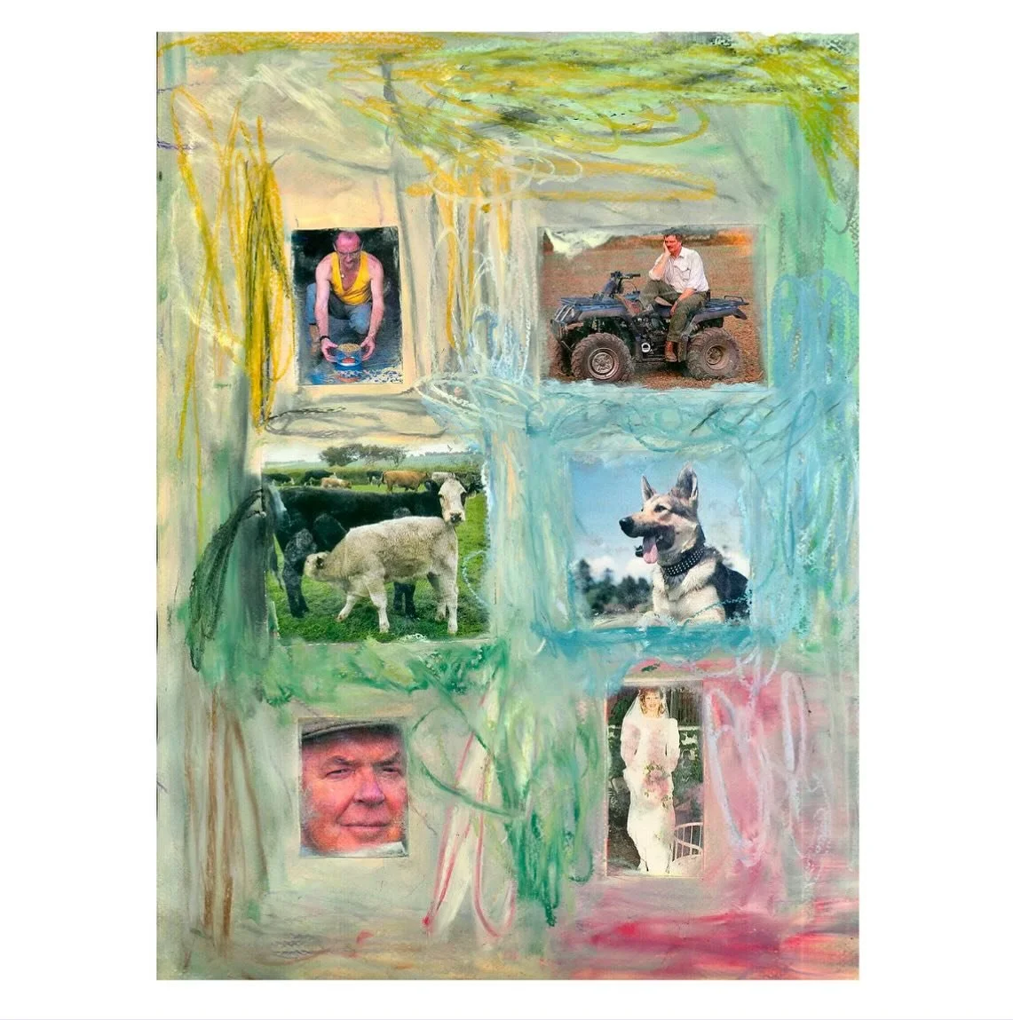 Untitled 1 by @bradleyjameshudson is now available through @thesuperarts gallery. Check out their work in the section dedicated to works on paper. Bradley Hudson (b. 2000) is a Glasgow-based artist working across drawing, painting, collage, and photo