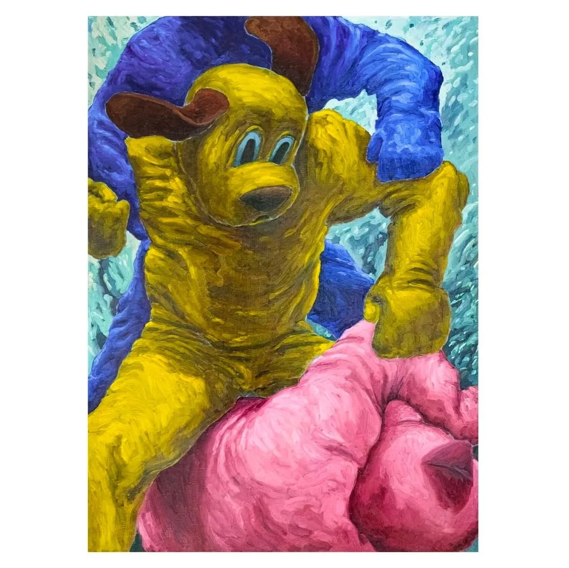 You think dogs look like shit, oil on canvas, 100 x 72.7 cm by @lee.jang.kae 
.
.
.
.
.
.
.
#contemporaryart #featuredartist #contemporaryoilpainting