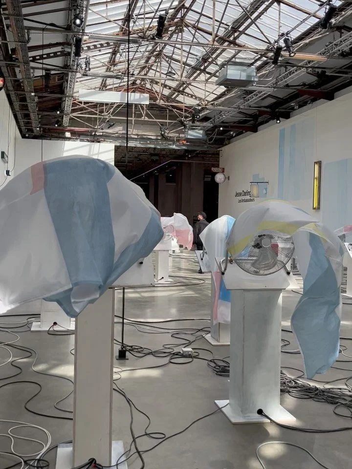 The Ambassadors by Jesse Darling @palaisdetokyo. Through gestures that are at once simple, minimal and spectacular, the sculptures of Jesse Darling (2023 winner of the Turner Prize) bring to light the latent narratives embedded in the objects, materi