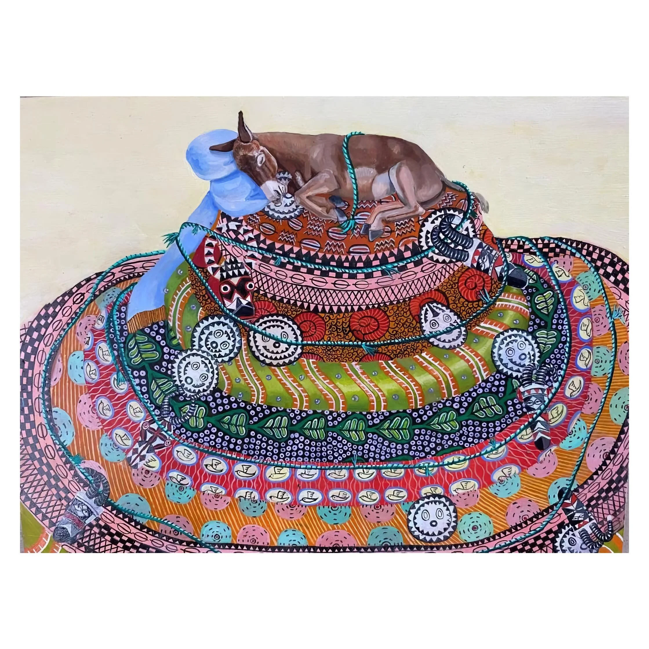 Peace by Elizabeth Zans @zanselizabeth , now part of the @thesuperarts selection. Discover more on our website. After leaving New York City 15 years ago to teach full-time and expand her artistic vision globally, Elizabeth Zans&rsquo;s work has been 
