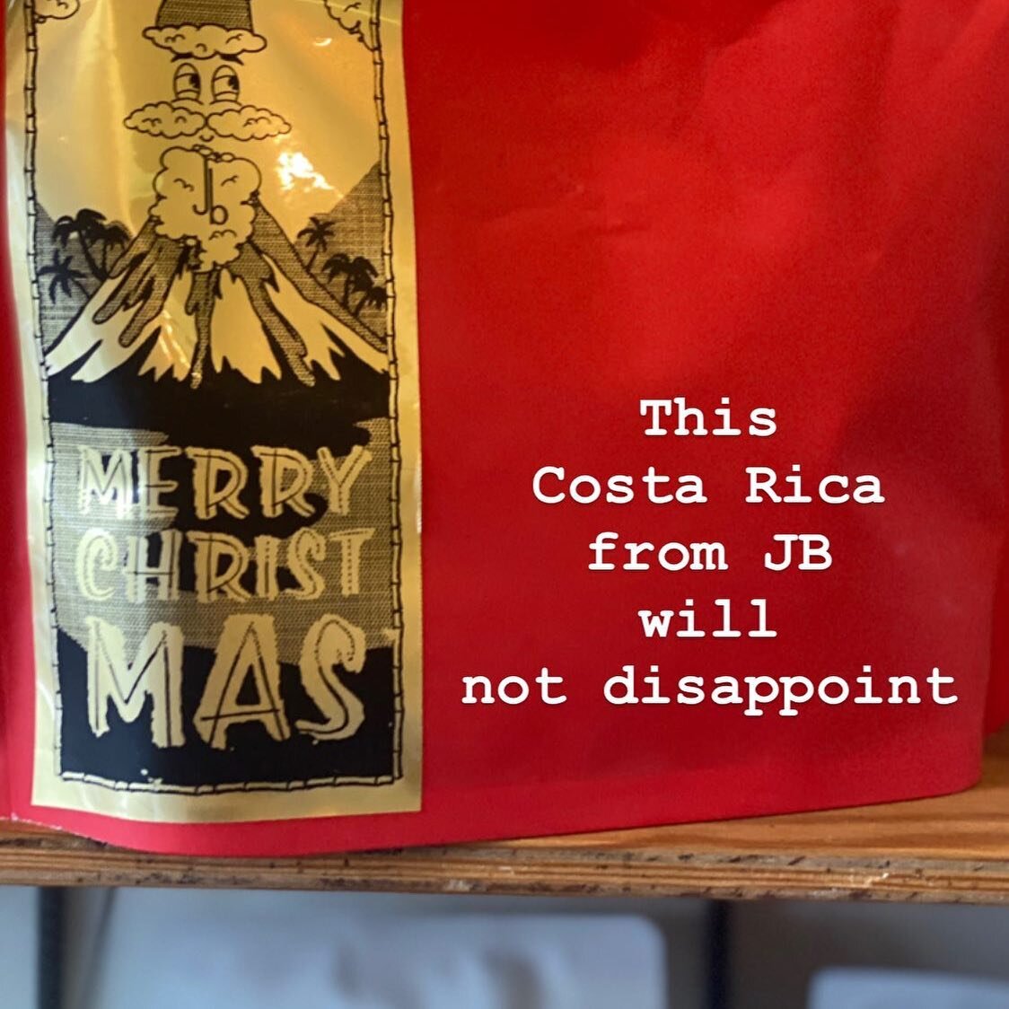 Yule is creeping on, and we&rsquo;ve got the right bag for fruity and sweet people.
XMAS coffee by JB: 
Costa Rica 
- natural process fruit punch slightly boozy caramel yums