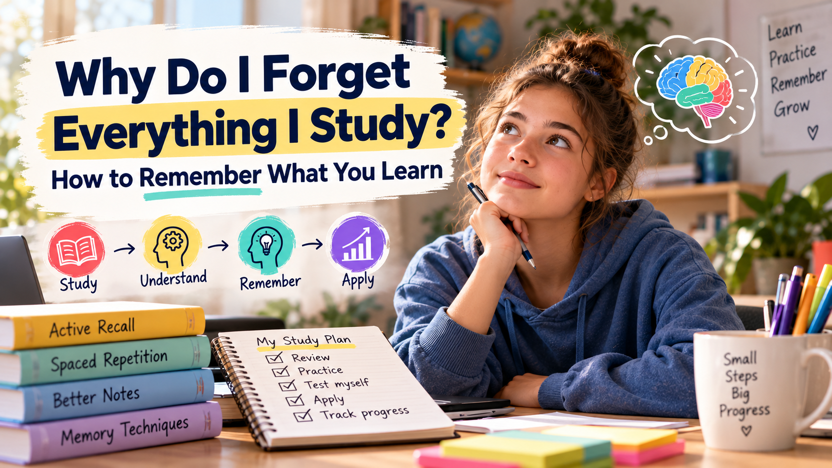 Why Do I Forget Everything I Study? How to Remember What You Learn
