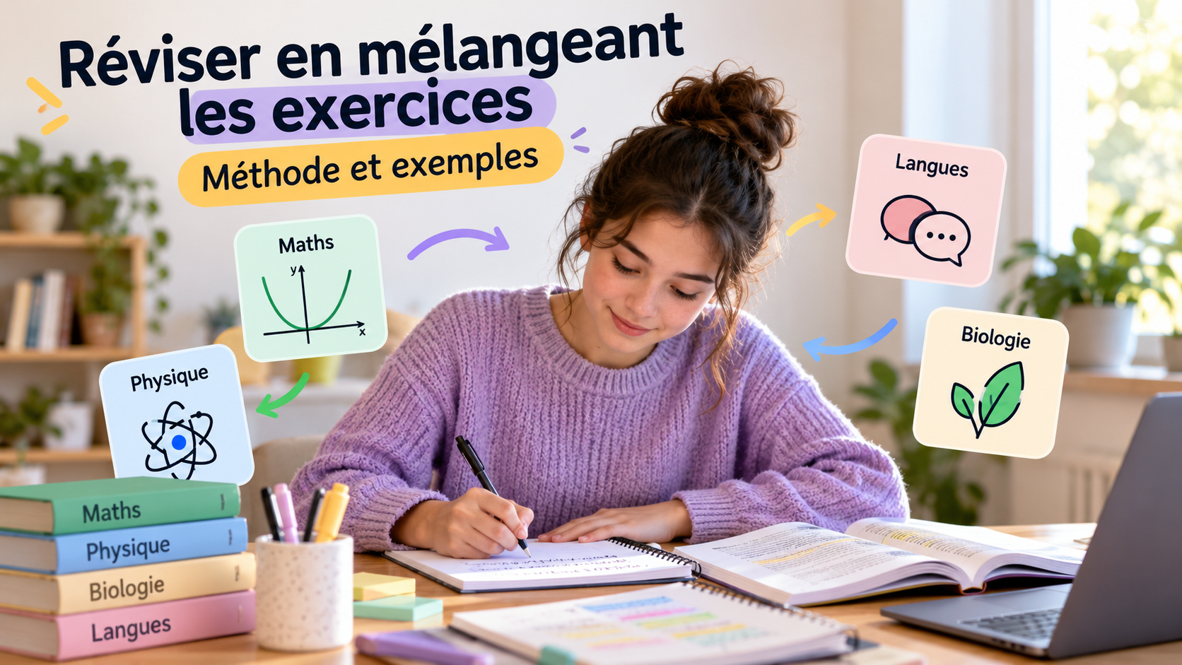 Réviser en mélangeant les exercices : méthode et exemples