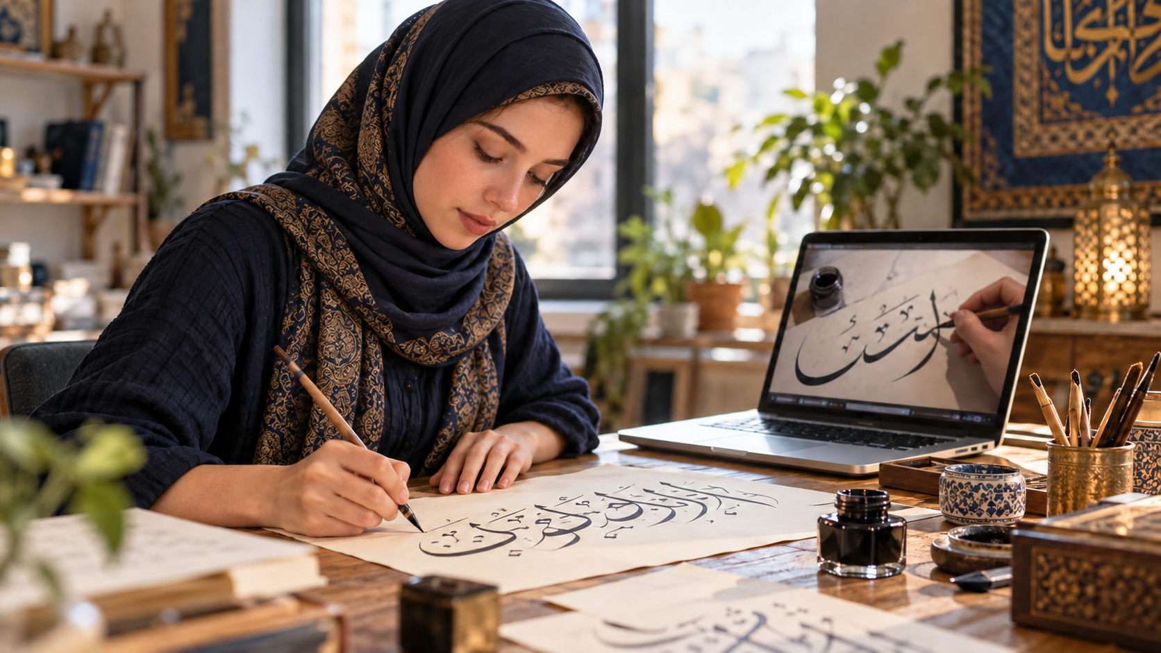 أفضل قنوات يوتيوب لتعلّم الخط العربي من الصفر: دليل عملي لاختيار القناة والتدرّب على النسخ والرقعة والثلث