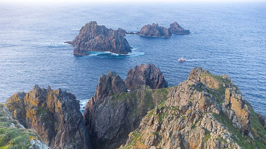 Vista de Os Tres Aguillóns, Geoparque Cabo Ortegal, Galicia