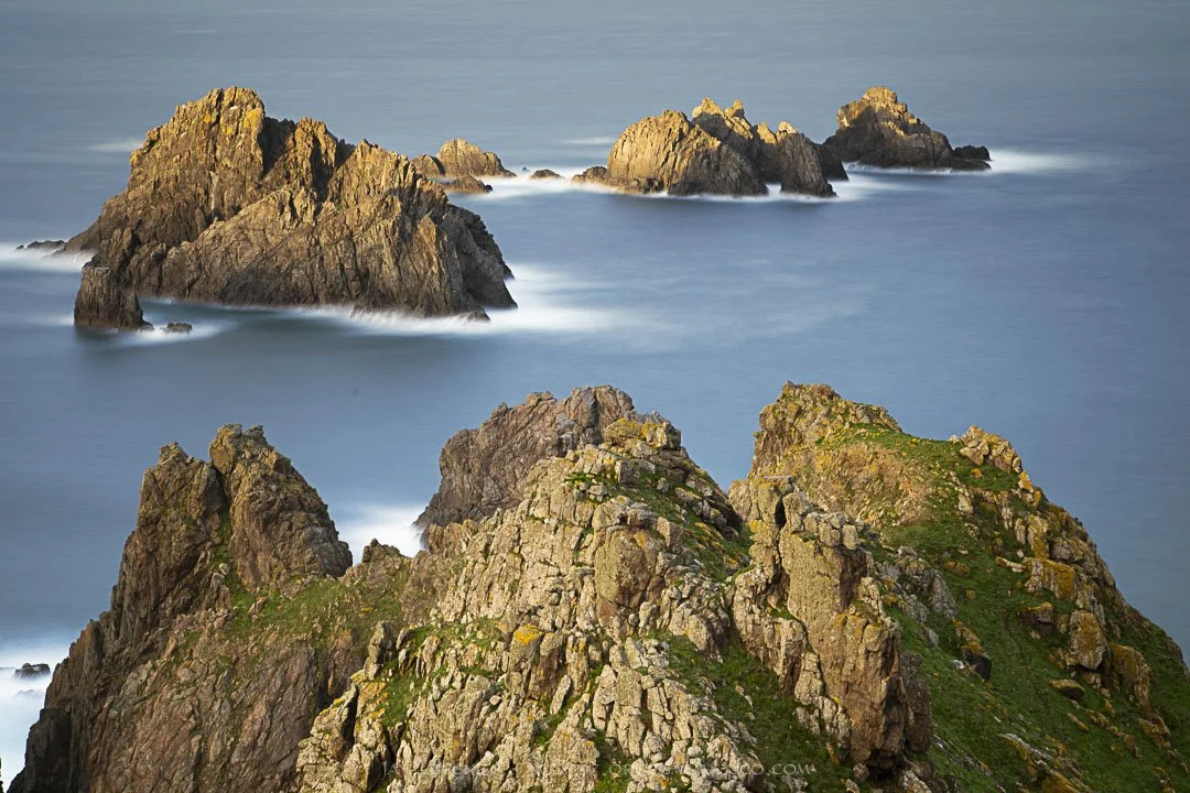 Vista de Os Tres Aguillóns, el Cabo Ortegal, Geoparque Cabo Ortegal, Galicia, España