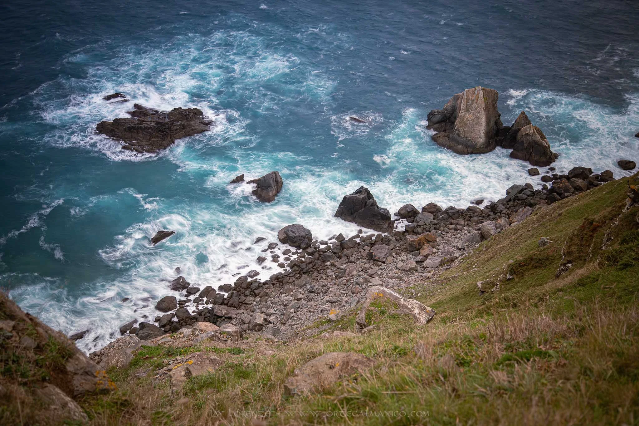 Rocas y acantilados del Cabo Ortegal, Geoparque Cabo Ortegal, Galicia, España