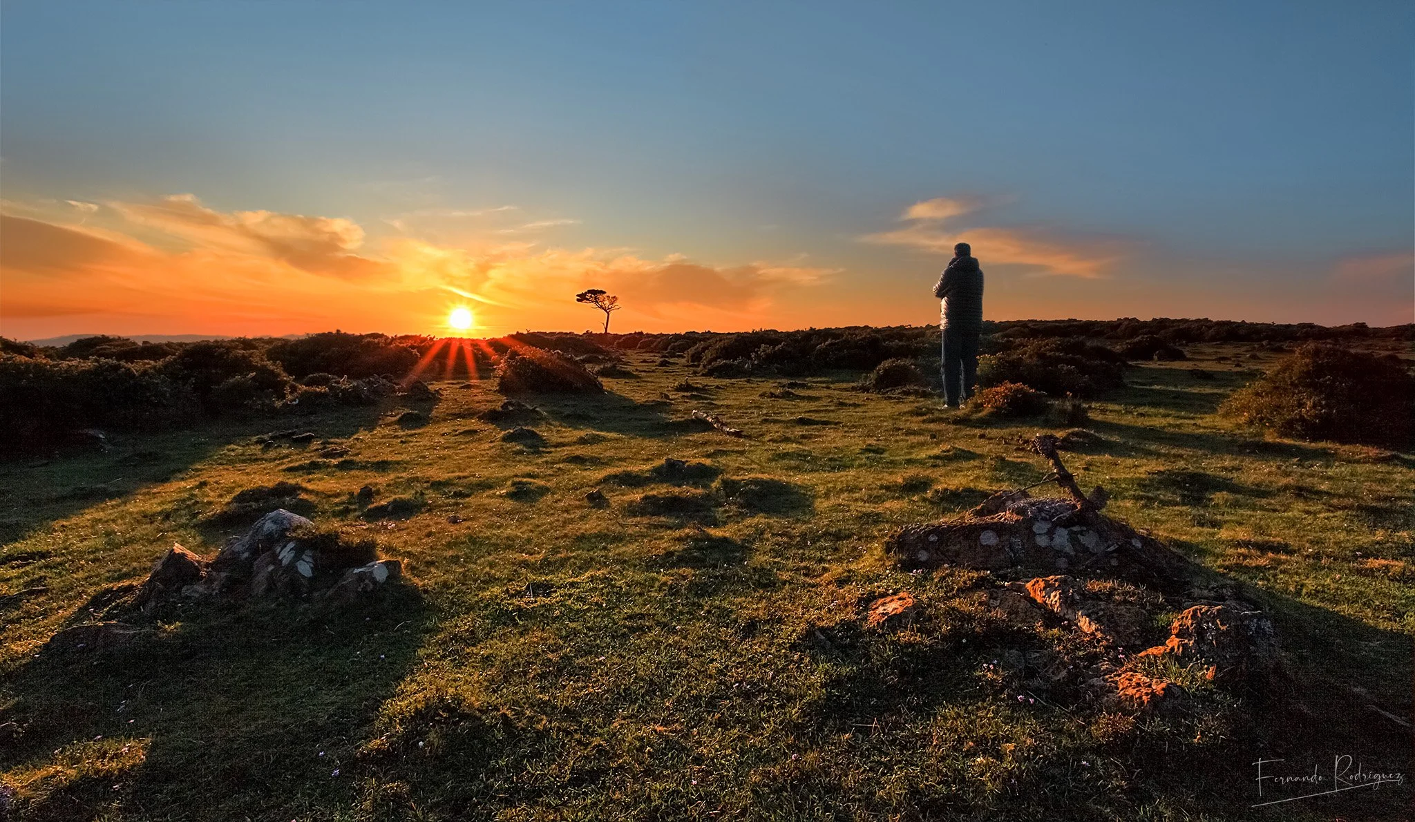 Atardecer en el Mirador de Teixidelo, Geoparque Cabo Ortegal, Galicia