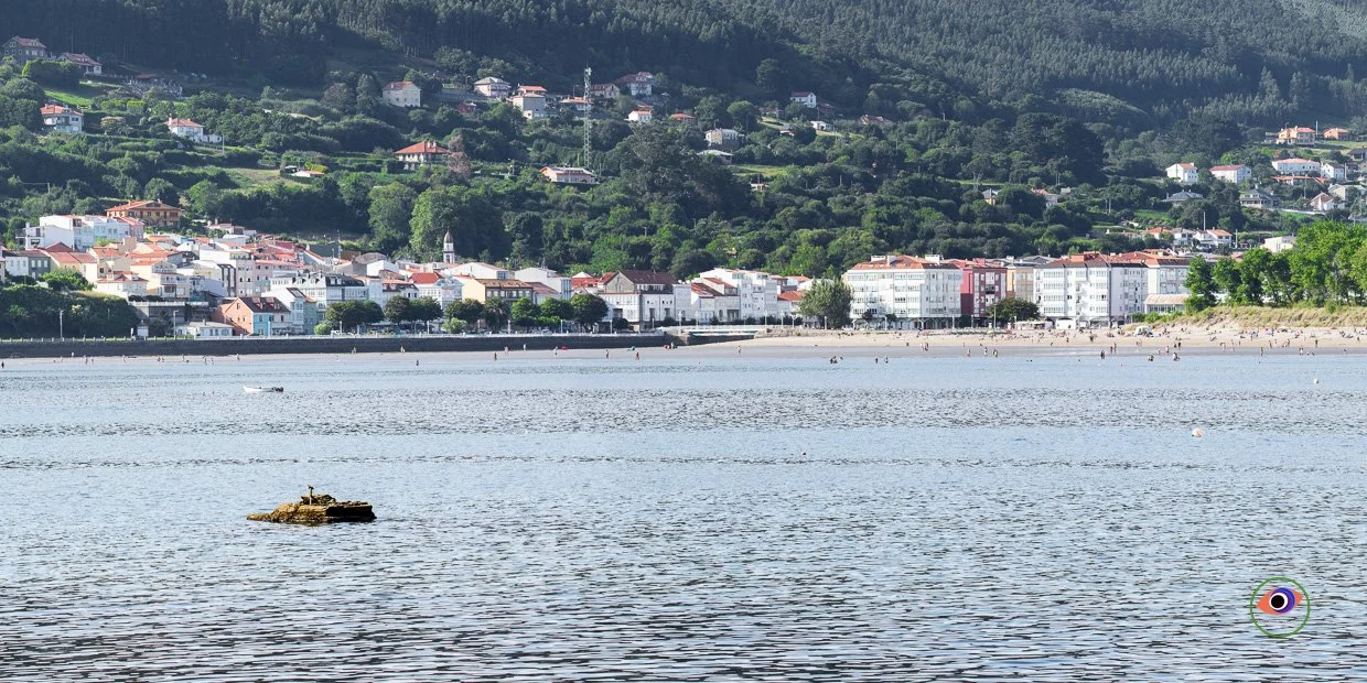 Vista panorámica de la vila de Cedeira, Geoparque Cabo Ortegal, Galicia