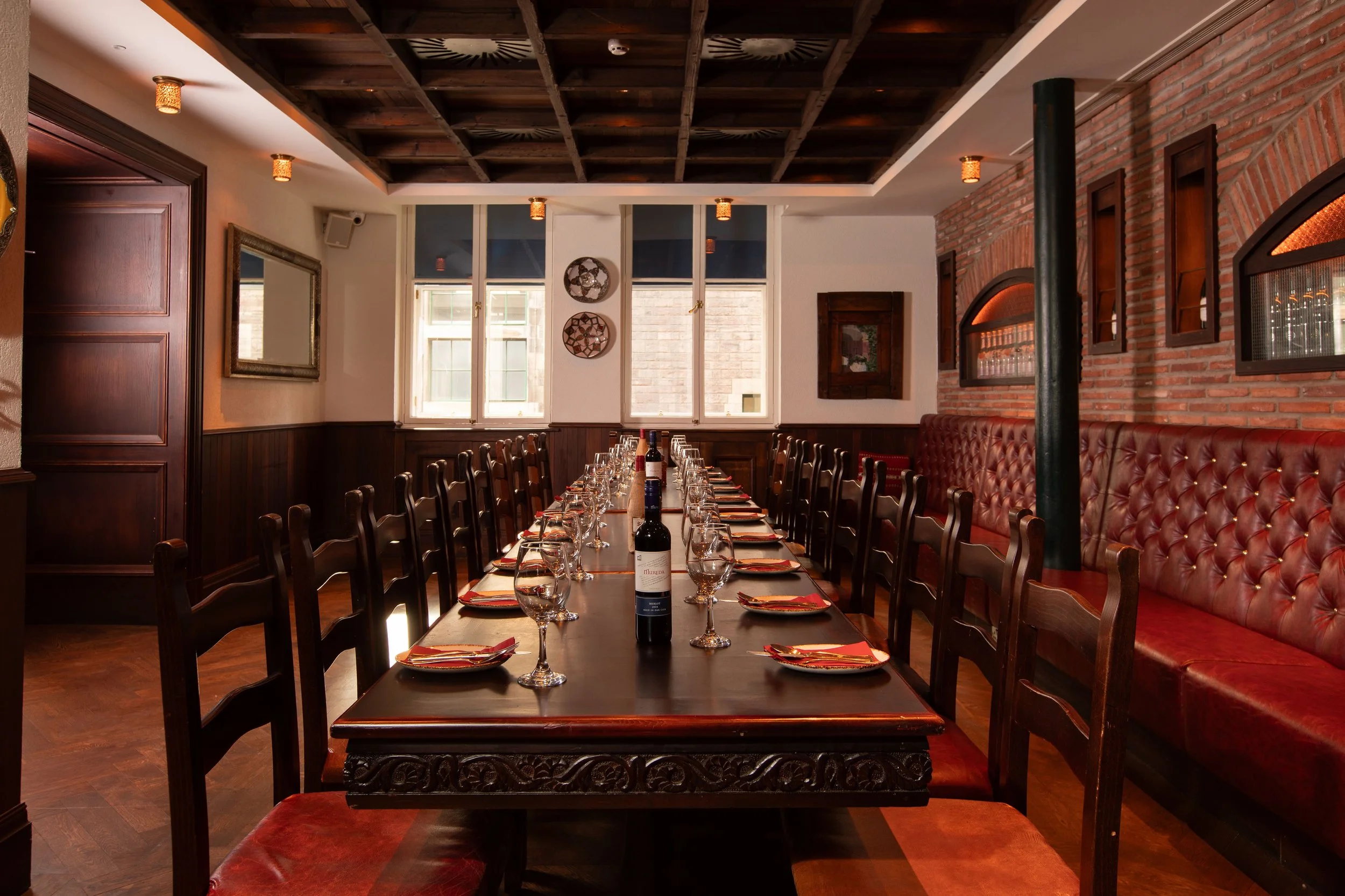 Chiquita room set up for a meeting at Cafe Andaluz George IV Bridge restaurant