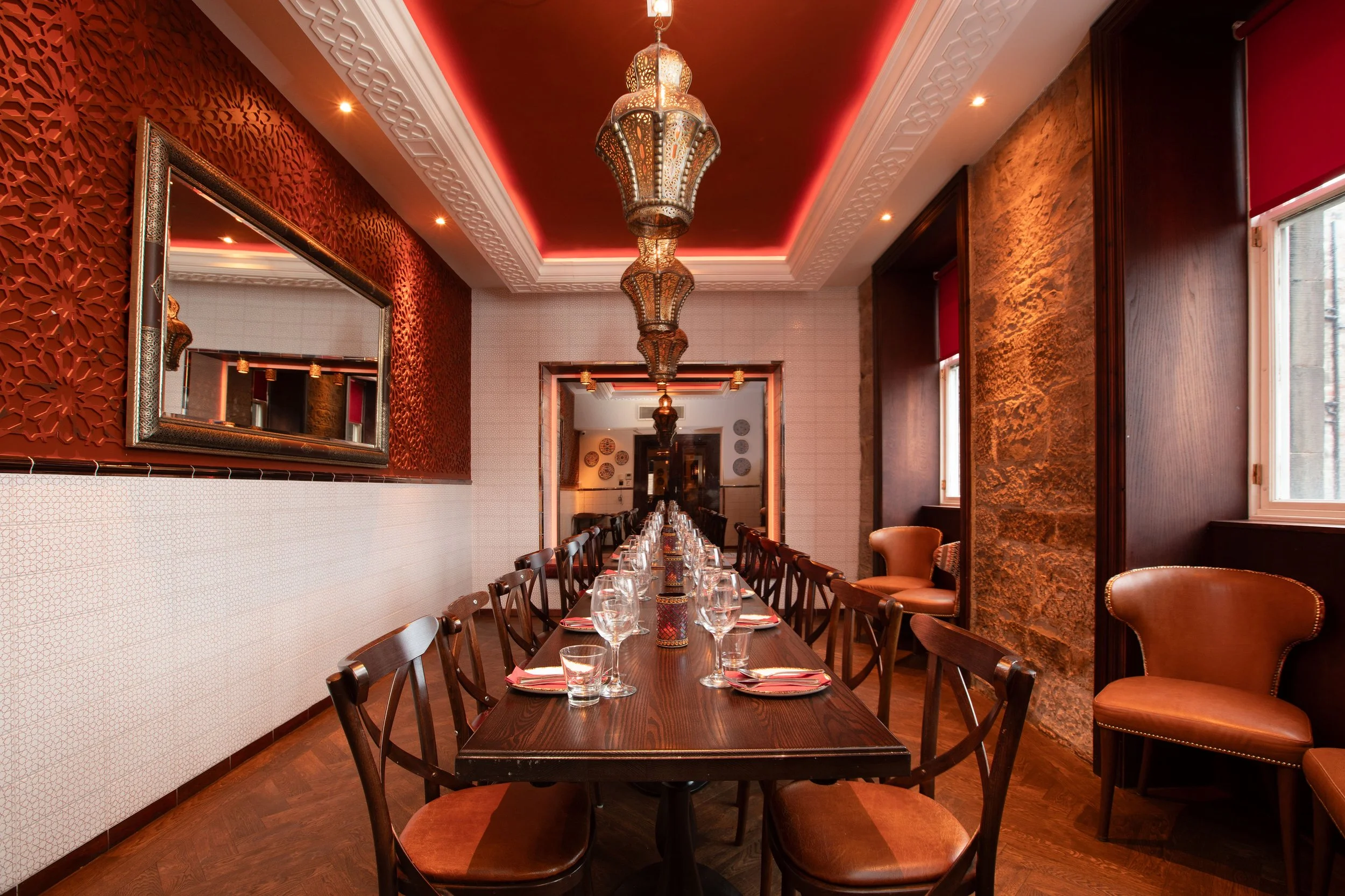 La Bodega private room dining room in Cafe Andaluz George IV Bridge