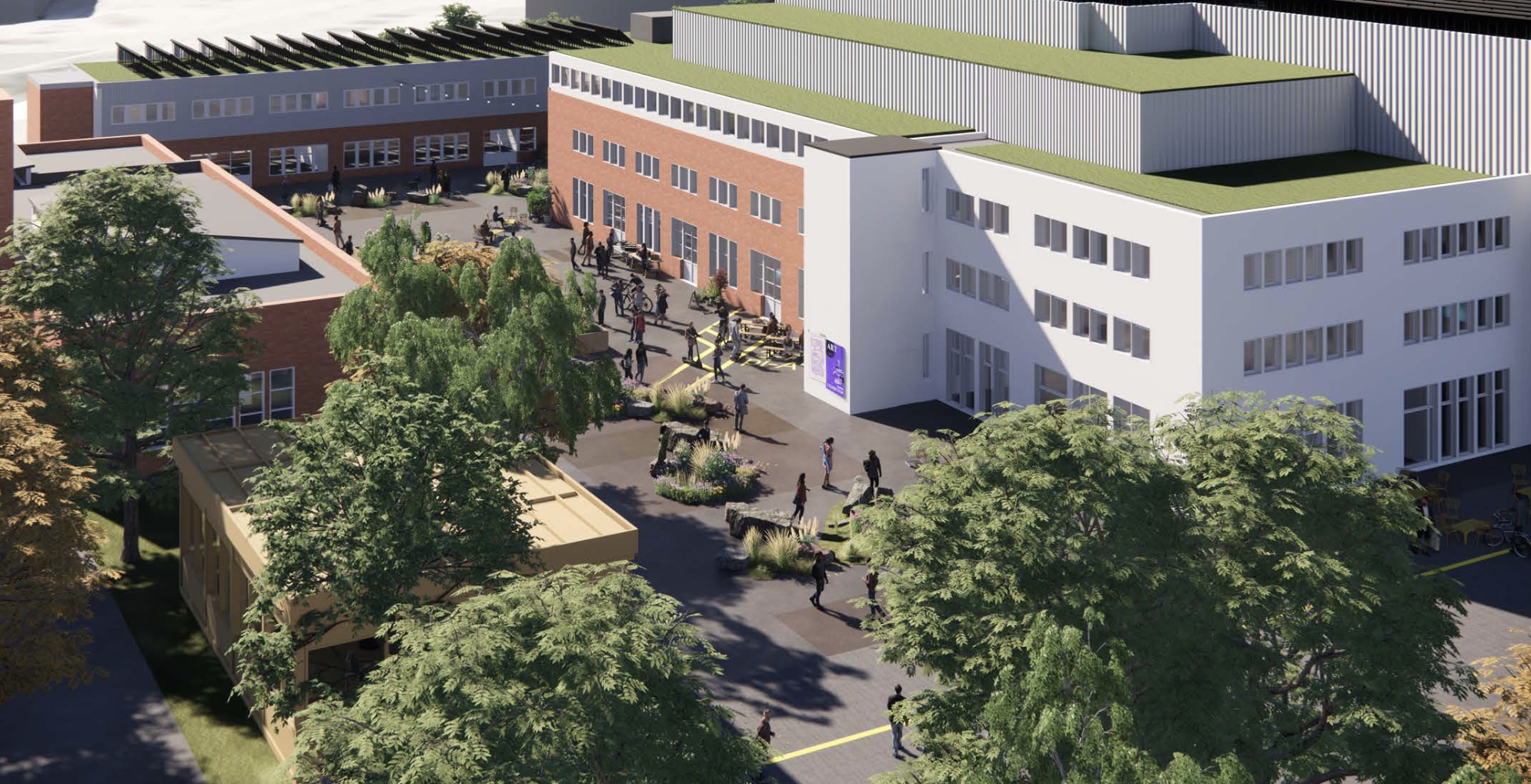 Klar til avgang ✈️ Ungdommene former fremtidens møteplass på Fornebu