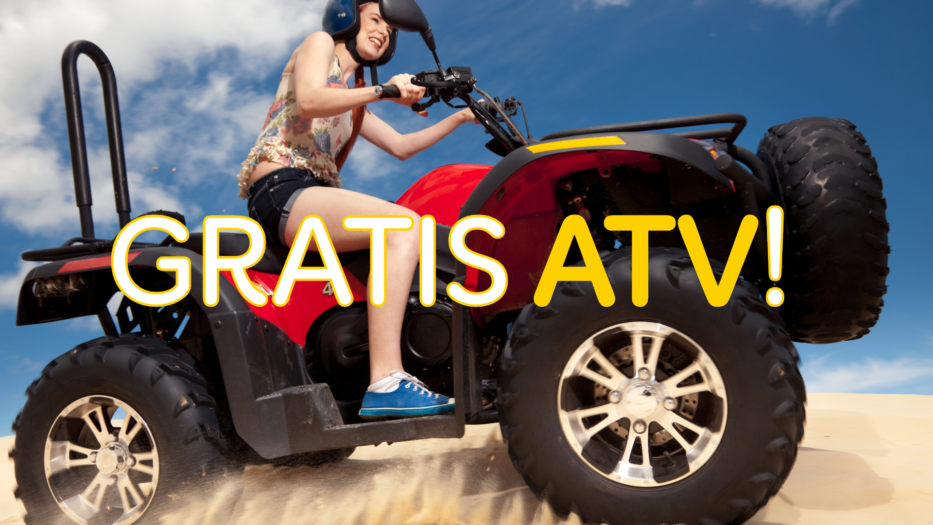 Kjør GRATIS ATV på UFB Motorsenteret! Hver ONSDAG!