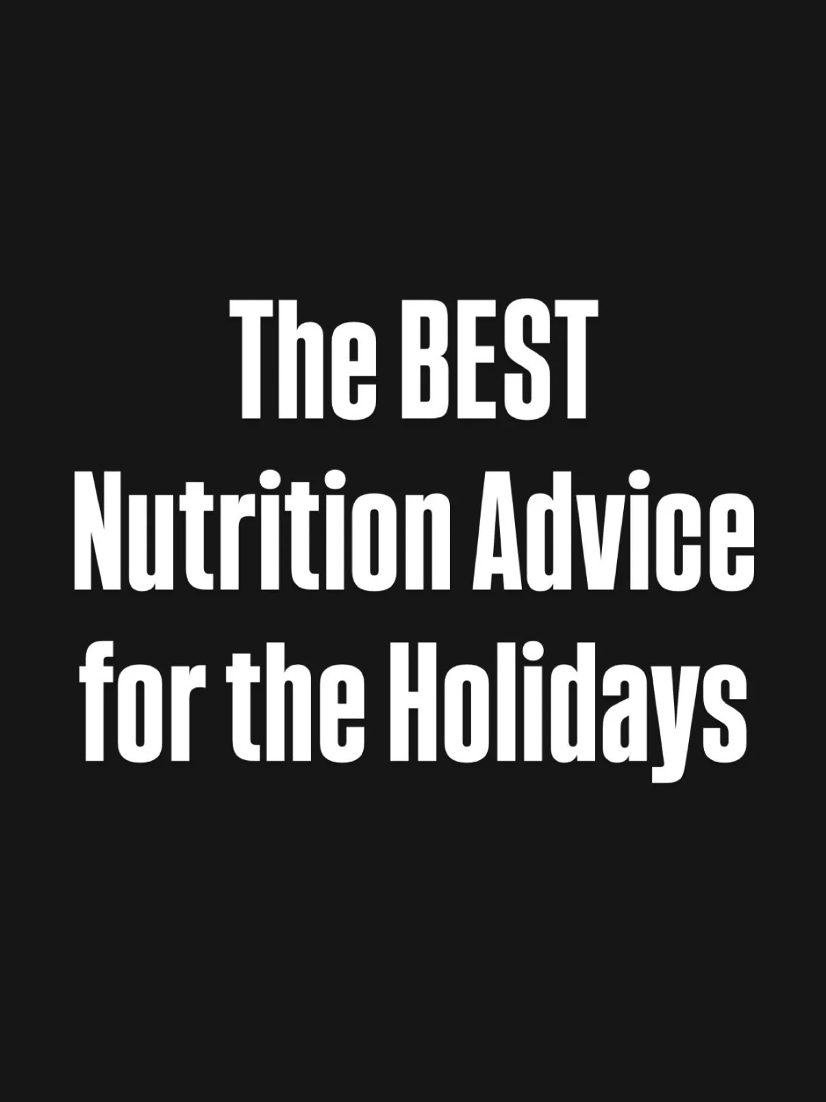 Eat the cookies!

Don&rsquo;t stress about those delicious Christmas cookies!

Having a few extra treats while spending time with family and friends isn&rsquo;t going to ruin your progress.

It&rsquo;s not all or nothing - it&rsquo;s about being pres