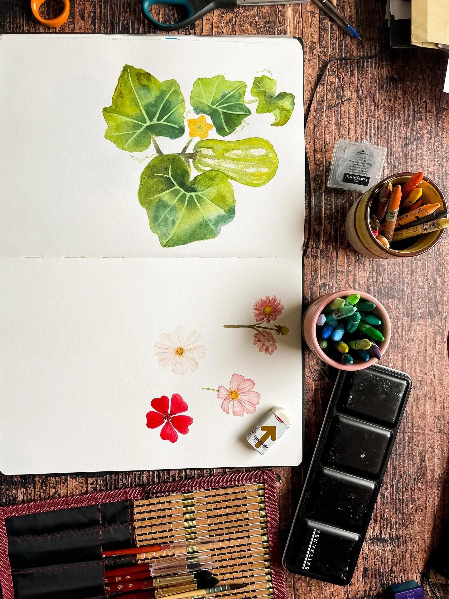 J&rsquo;&eacute;tais de retour de mission, j&rsquo;avais encha&icirc;n&eacute; la reprise du boulot apr&egrave;s les vacances, la rentr&eacute;e scolaire et ce voyage pro.
J&rsquo;avais envie de reprendre les pinceaux, mais pas d&rsquo;id&eacute;es.
