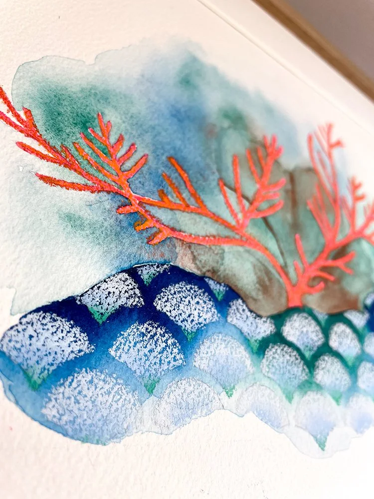 h-blanchard-aquarelle-corail-orange-algue-verte-A4-detail-03.jpg