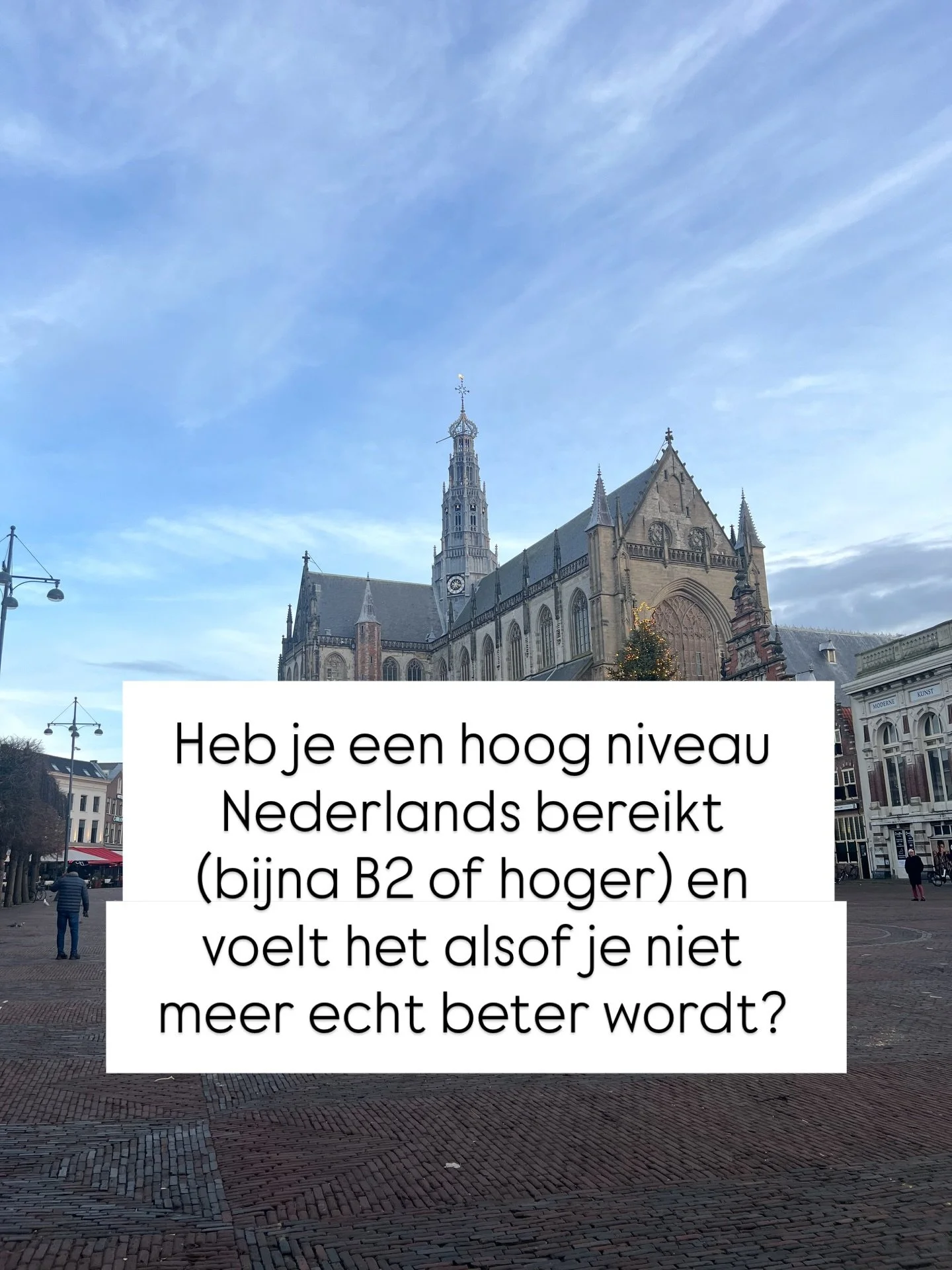 Nederlands Next Level is onze populairste cursus, en we snappen waarom!

3 maanden steun en begeleiding 
Persoonlijk &amp; flexibel 
Hoog niveau (B1+/B2, B2/C1 en C1/C2)
Kleine groep (3-6 studenten)

Begin het nieuwe jaar goed en doe mee! 

Stuur een