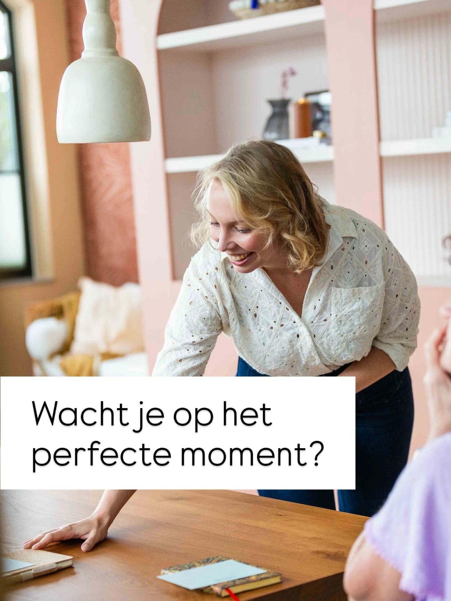 Wacht je op het perfecte moment om mee te doen aan Nederlands Next Level? 

Dan heb ik nieuws voor je: het perfecte moment bestaat niet. 

En weet je wat dat betekent?

Dat &eacute;lk moment een goed moment is.
Niet perfect. Wel goed. 

(Eigenlijk pr
