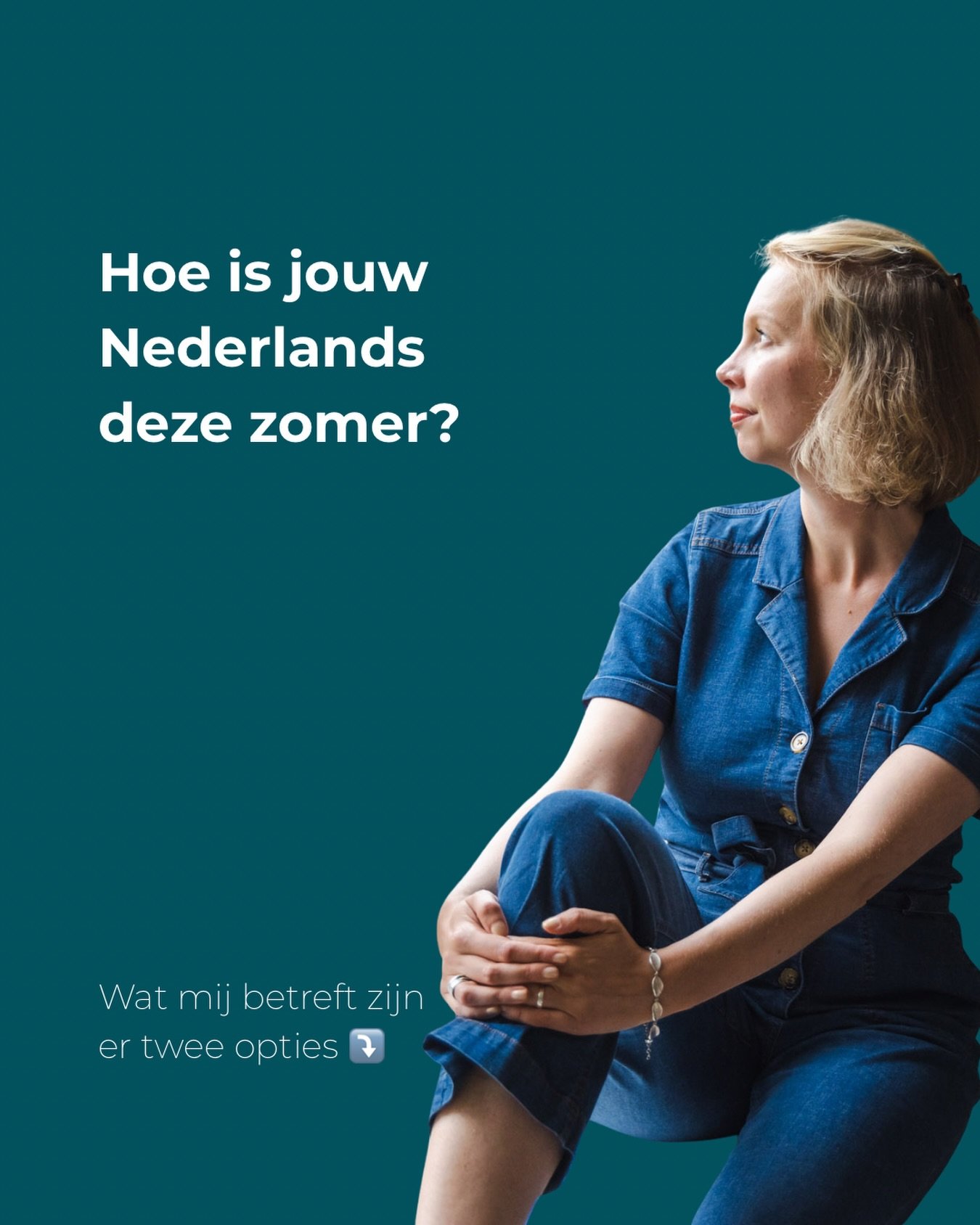 Hoe is jouw Nederlands deze zomer?

A: Hetzelfde als nu: ik begrijp (bijna) alles, maar als ik praat, zoek ik naar woorden en voel ik me niet echt goed 🫤
B: Veel beter dan nu! Want ik doe mee aan Nederlands Next Level en voel me goed &amp; mezelf al