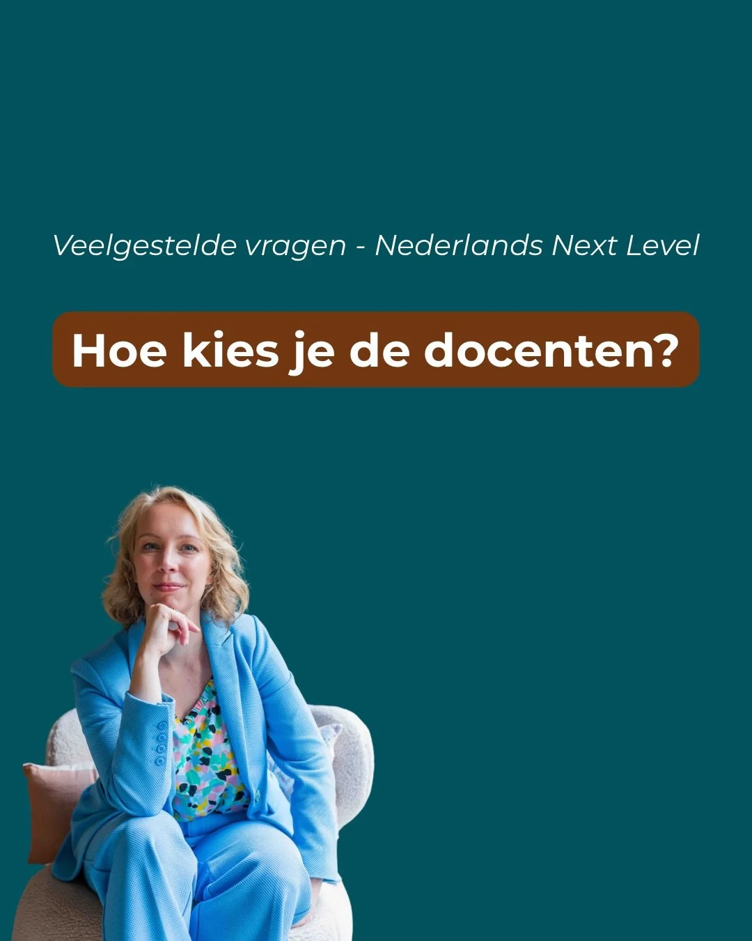 Ik heb veel mensen gesproken over Nederlands Next Level de laatste tijd, en veel vragen beantwoord. 

Daarom nu: de FAQ over Nederlands Next Level!

Omdat jij misschien wel dezelfde vraag hebt 🤗

De lange versie van mijn antwoorden hoor je in een ex