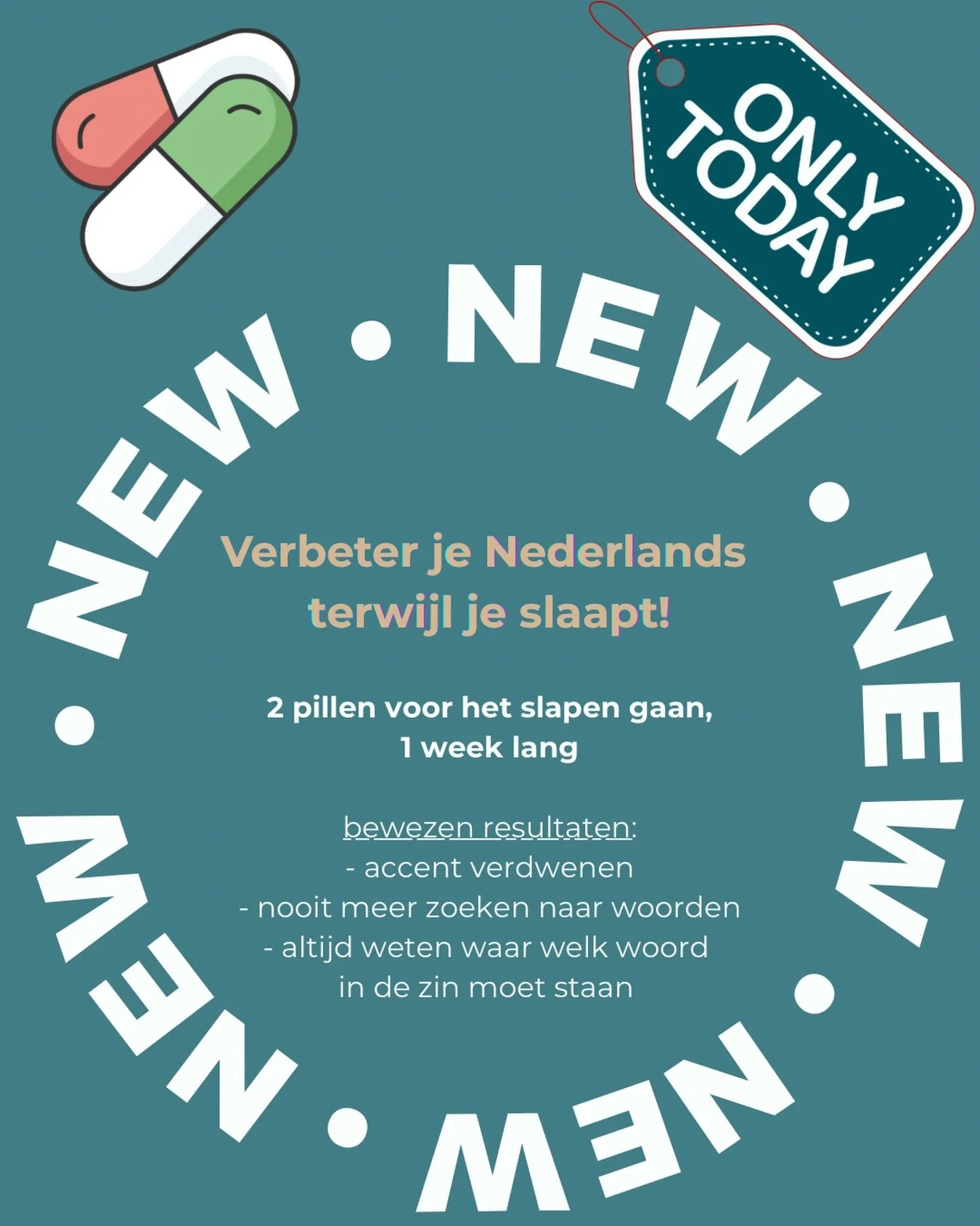 Zou jij deze pillen willen nemen?

Ze bestaan natuurlijk niet echt. (Ik dacht, ik zeg het er toch maar even bij 😅

Maar de echt interessante vraag is natuurlijk:

Zou jij deze pillen nemen?
En waarom dan? 

Als je, stiekem of niet, zou willen dat de