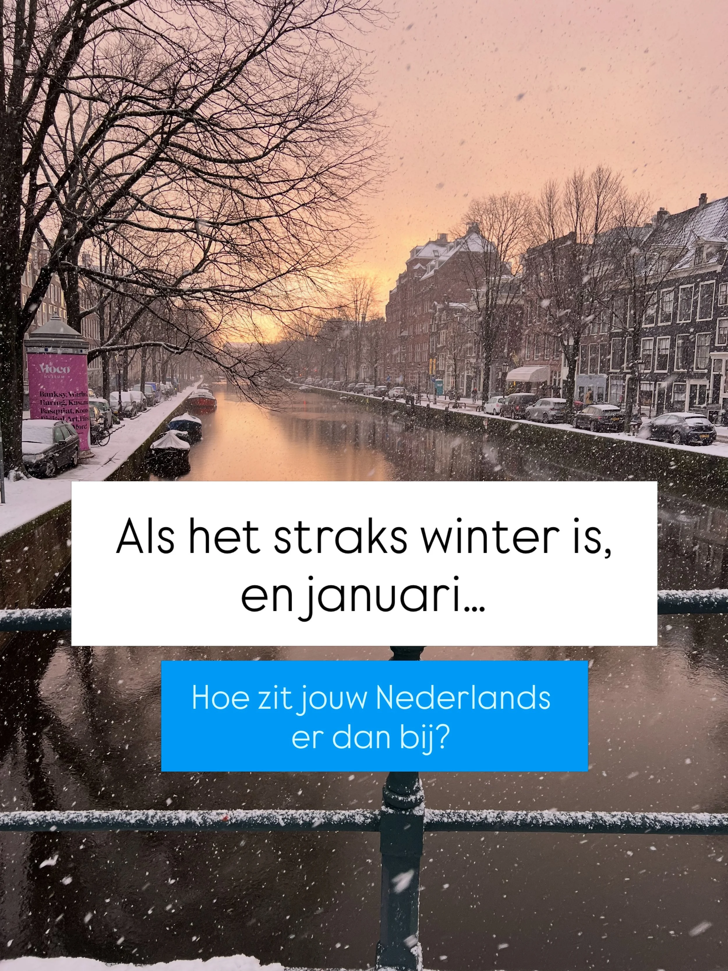 Wij zouden voor optie 2 gaan! (Is ook lekker warm, zeker als het sneeuwt in de winter 😉) 

En we hebben de perfecte cursus om je erbij te helpen ⤵️

🏠 Nederlands Next Level
De ambitieuze, gezellige groepscursus op hoog niveau: B2, C1 &amp; C1+

Onl