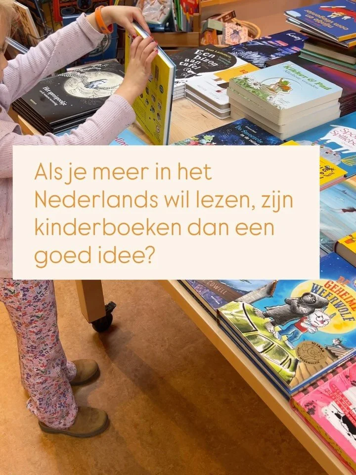 Kinderboeken zijn ook voor volwassenen! 

En kunnen n&eacute;t wat minder intimiderend zijn dan boeken voor volwassenen. 

Dus wil je meer lezen in het Nederlands? Maar vind je het lastig om te beginnen, omdat het moeilijk en zwaar voelt?

Lees een k