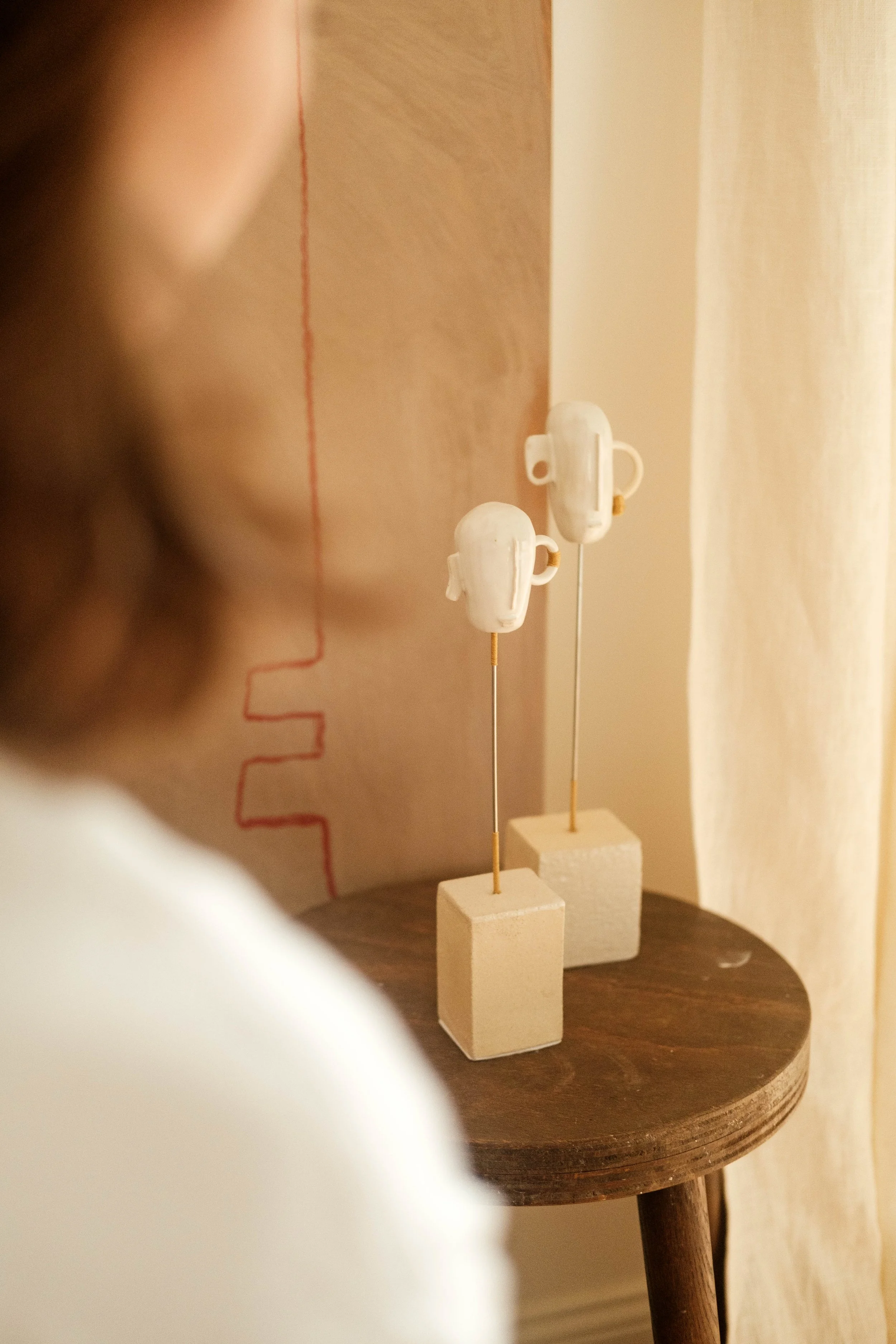 Détail sculpture céramique fait main Lille