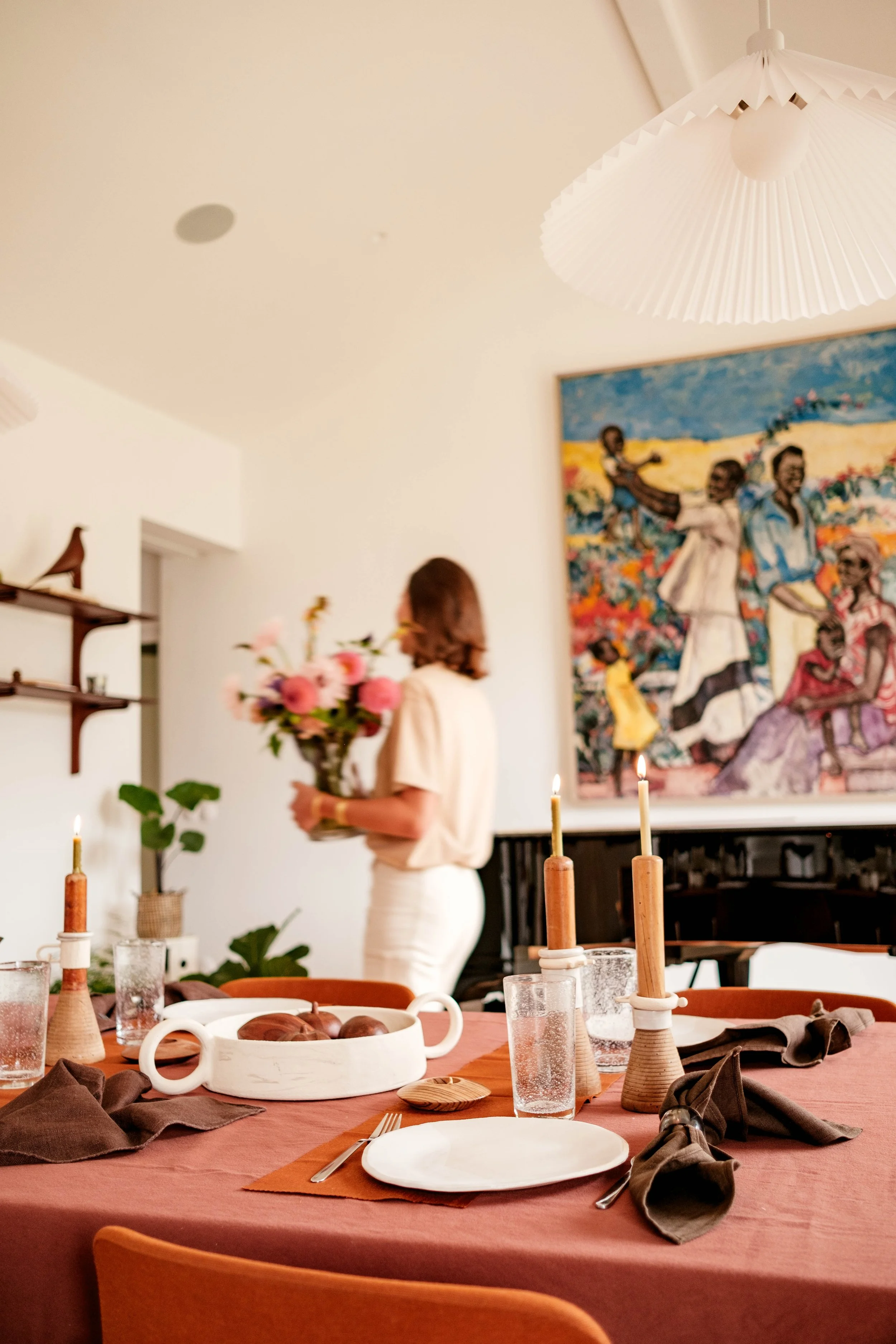 Table art vivre objets upcyclés créatrice Lille