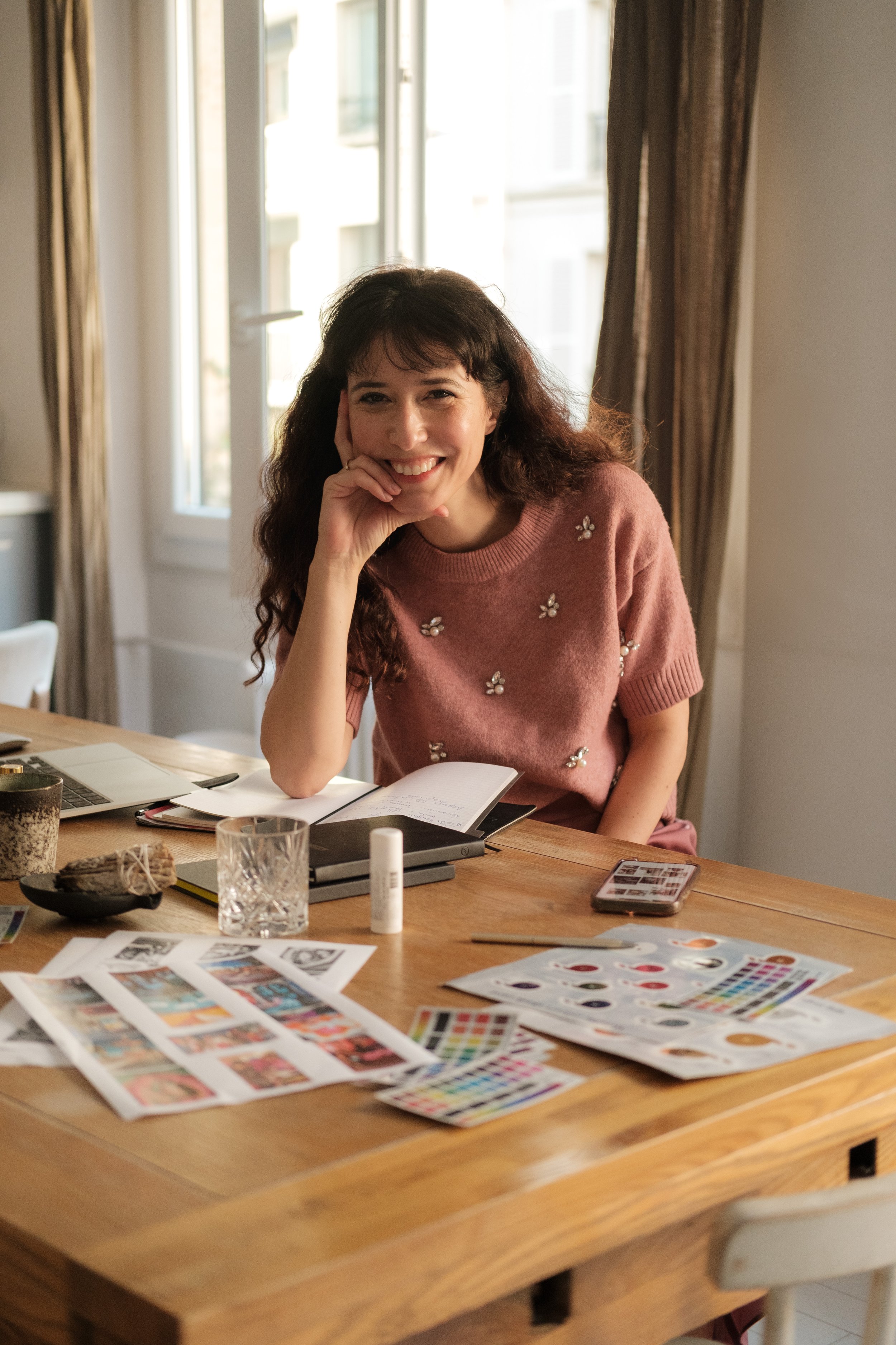 Perrine Bonafos travail maquettage revue