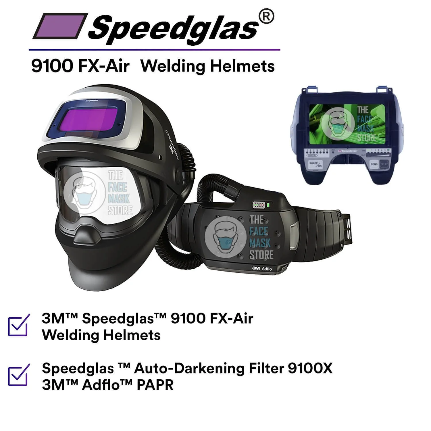 3M Speedglas Adflo Air Fed Welding Kit - 9100FX Helmet + Ultimate 