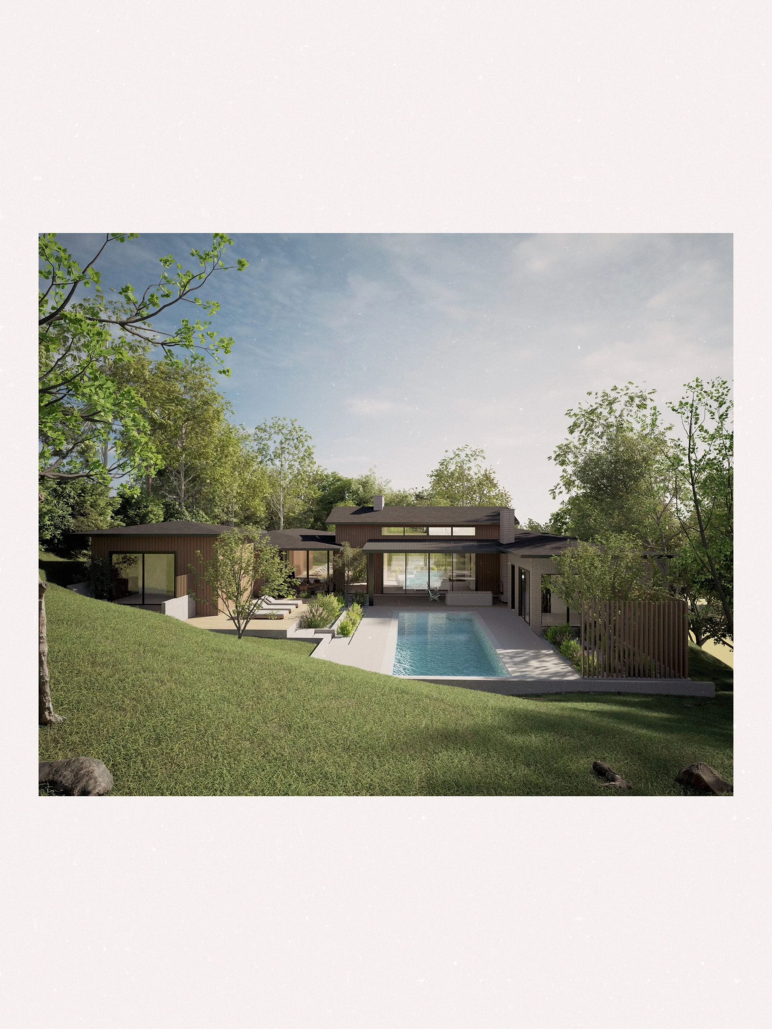 We&rsquo;ve been working on the design of this custom home within an established Greenville neighborhood with a variety of architectural styles, and we&rsquo;re excited to see the concepts coming together. 

The building site is surrounded by mature 