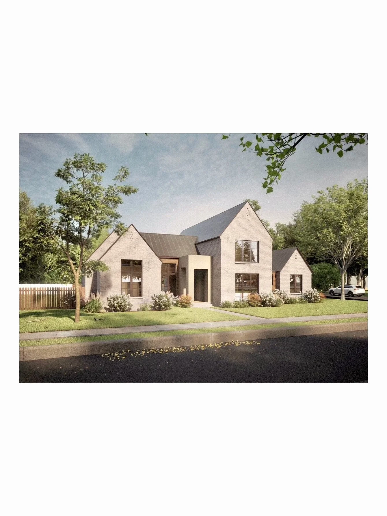 New design concepts for a custom home in the @hartnessliving neighborhood. This timeless exterior paired with warm and harmonious contemporary interior is going to be a stunning combination and we can&rsquo;t wait to share more details as the project
