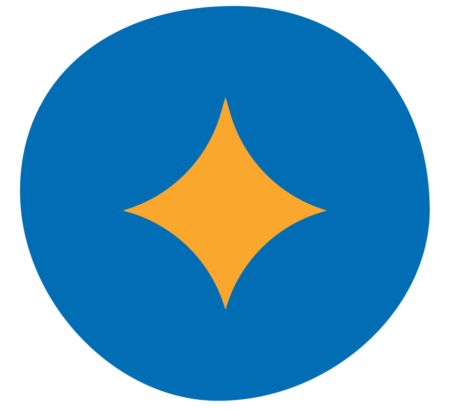 The emblem of the Pittsburgh Steelers, featuring a blue circle with a yellow star-shaped symbol in the center.