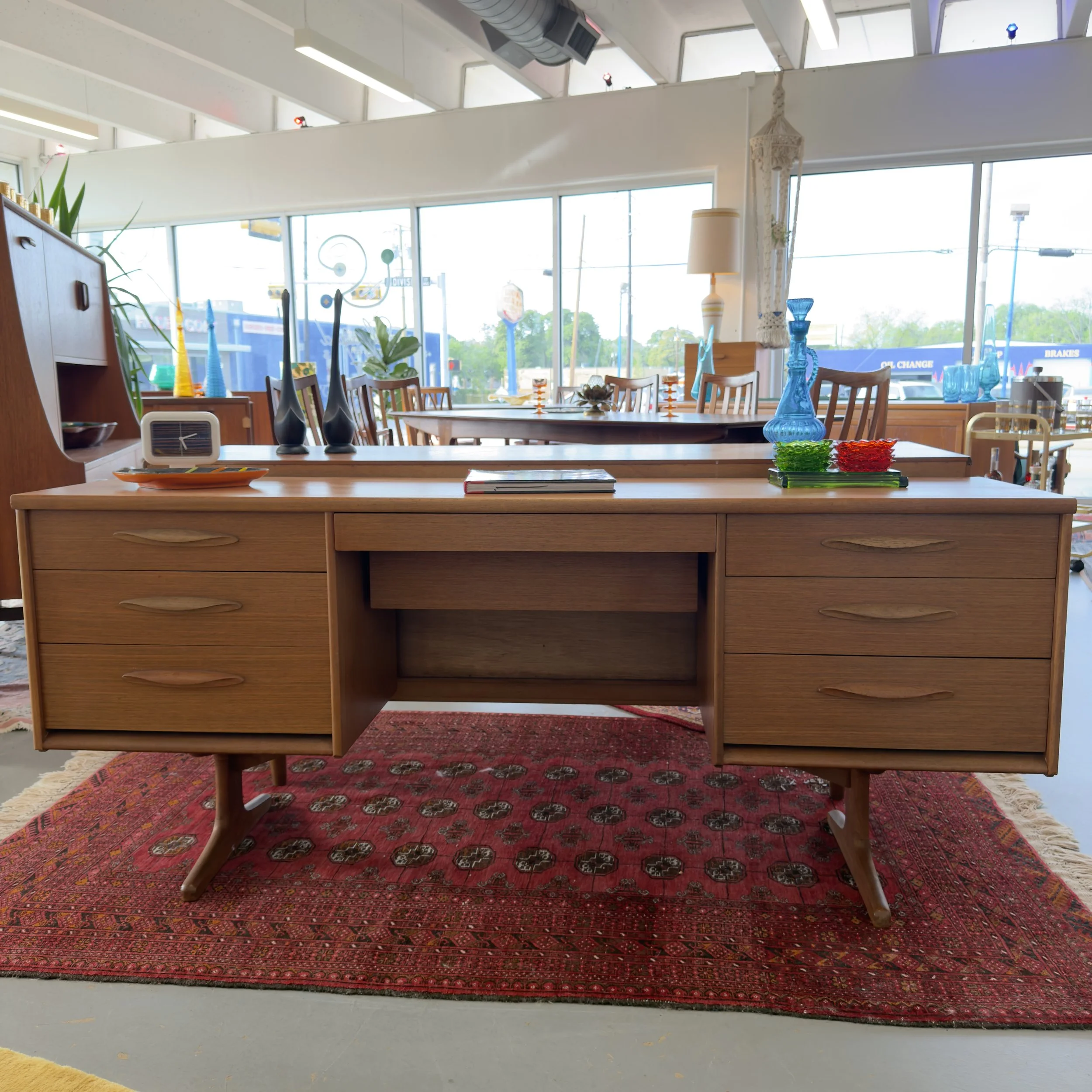 Jentique mid-century teak desk