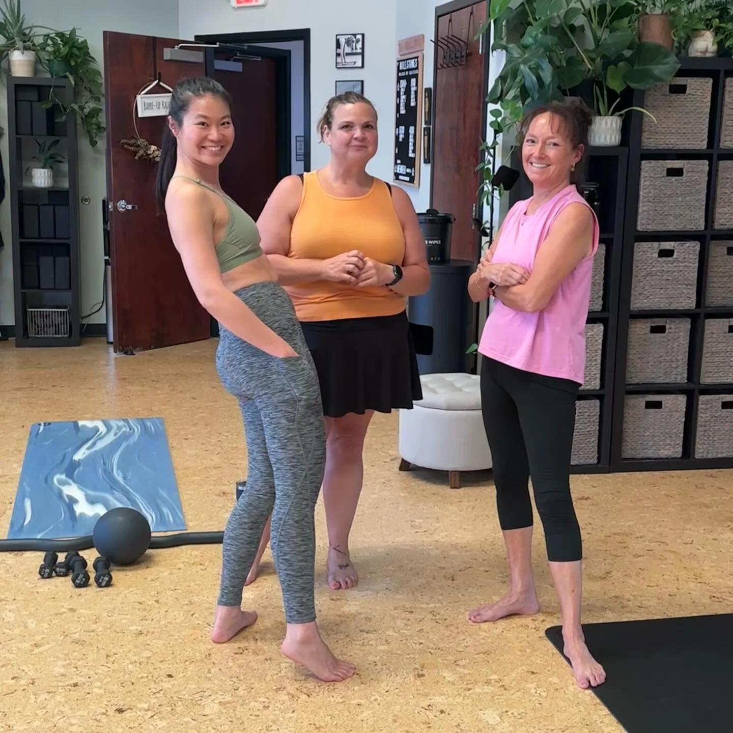 Our favorite thing to see is your pre and post class chats, because that&rsquo;s the heart of our studio! We care for each other - on and off the mat.

Find you a community you can truly be yourself with and enjoy a lot of laughs along the way. 🤍

T